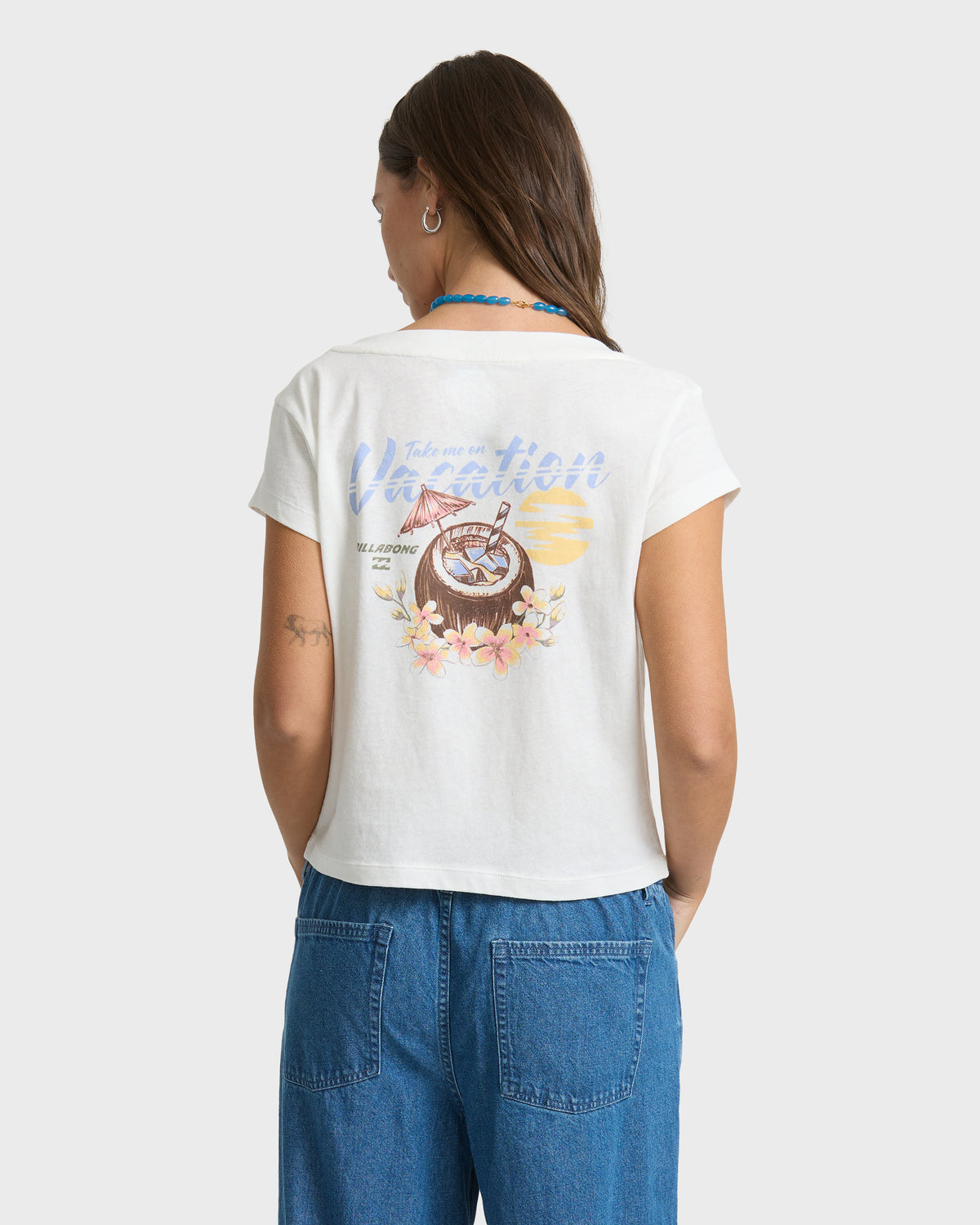 
Take Me On Short Sleeve Jersey T-Shirt - Salt Crystal