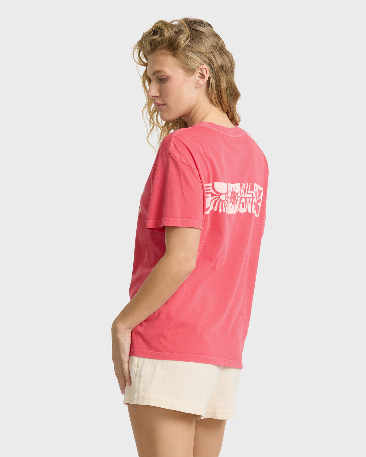 
Waves And Flowers Short Sleeve Jersey T-Shirt - Rouge Red