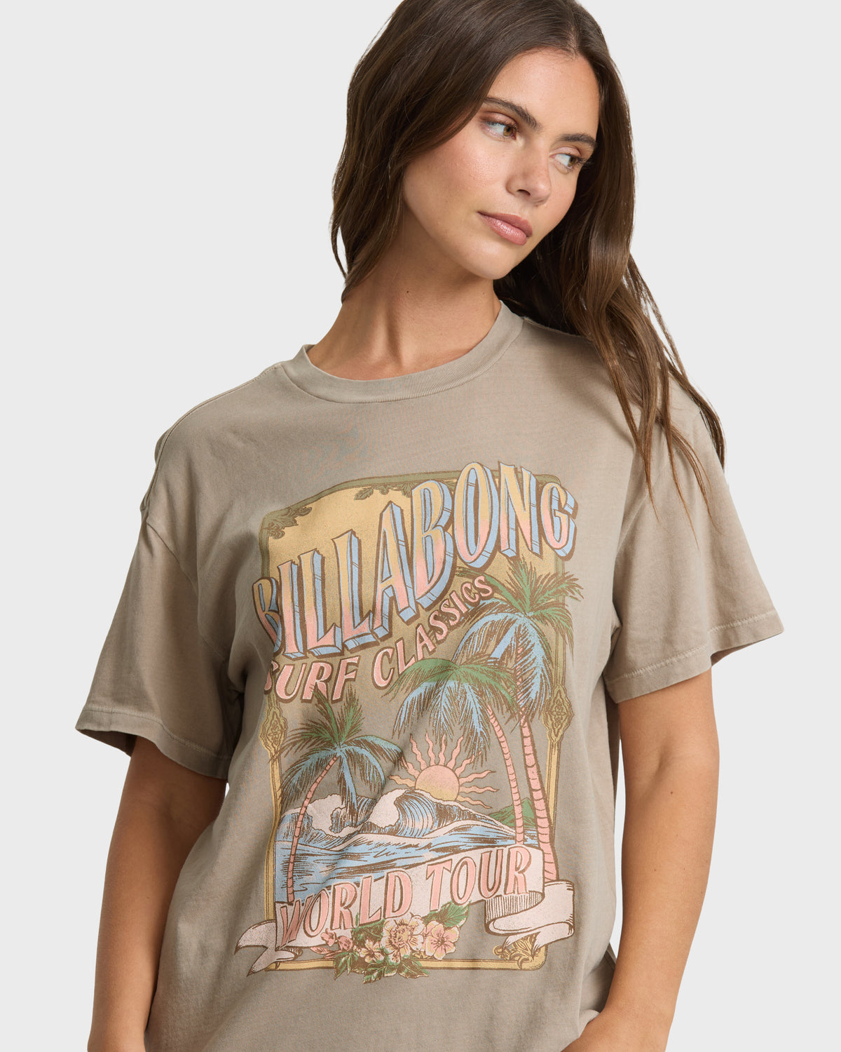 
Surf Classic Short Sleeve Jersey T-Shirt - Cobblestone