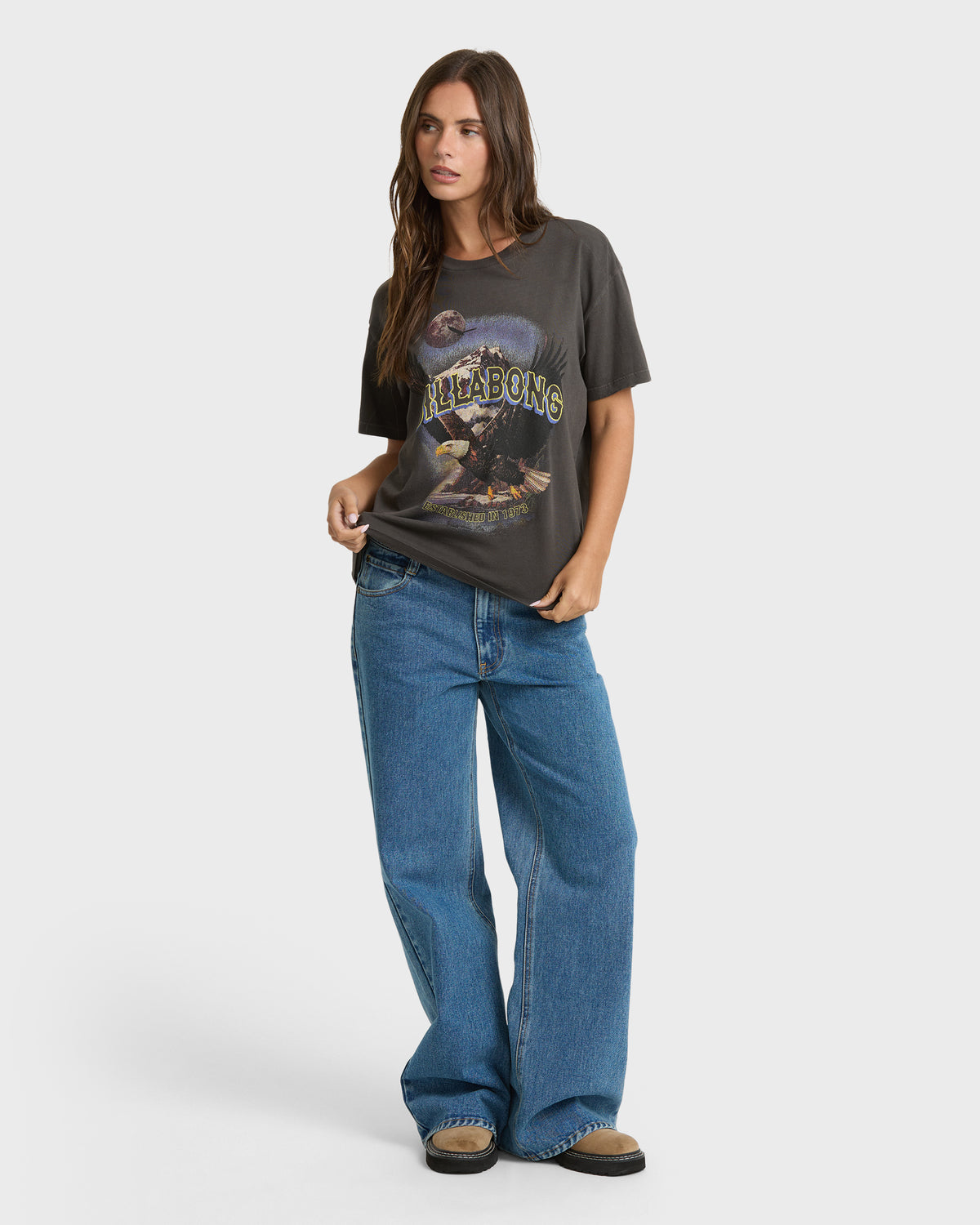 
Great Outdoors Short Sleeve Jersey T-Shirt - Off Black