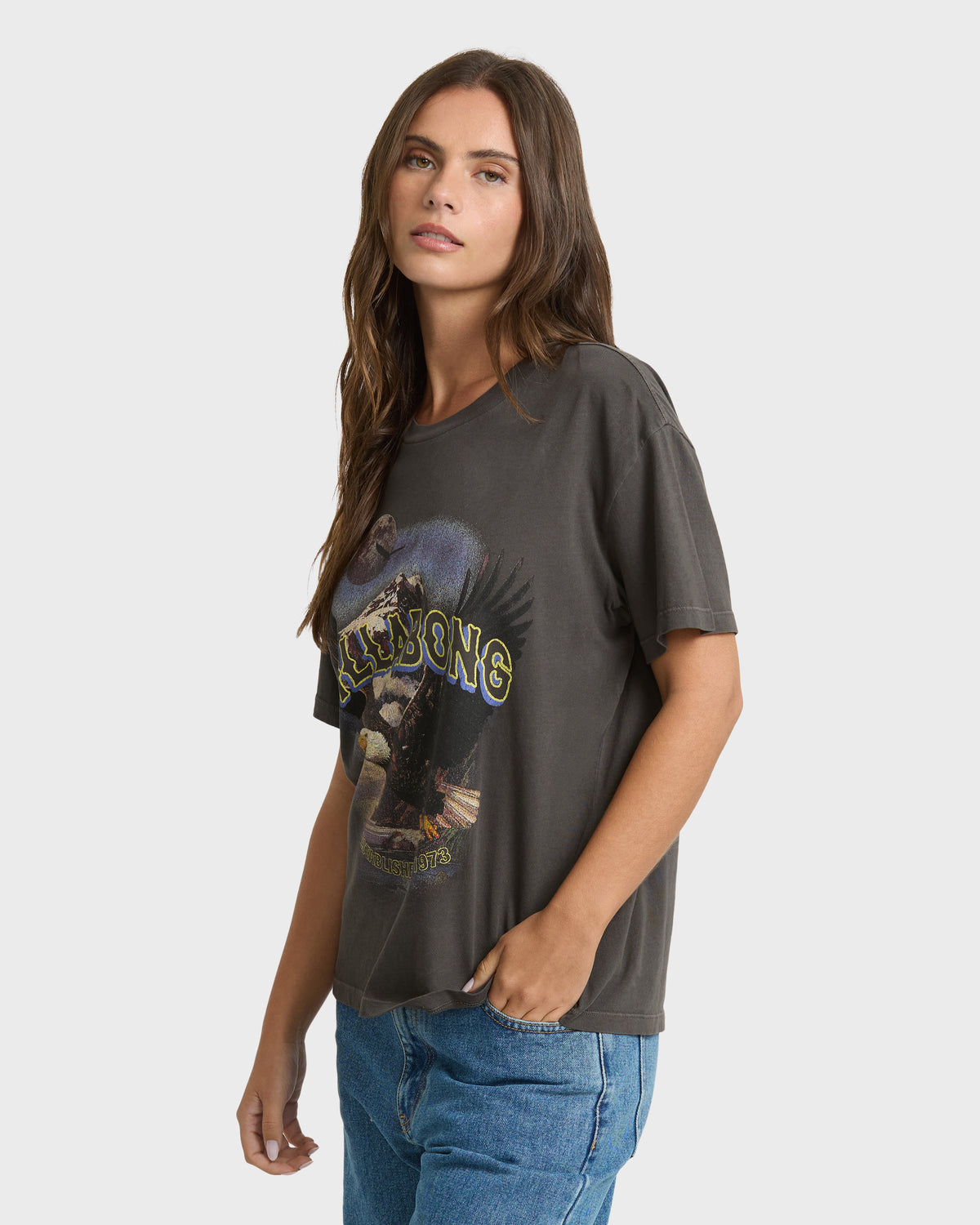
Great Outdoors Short Sleeve Jersey T-Shirt - Off Black