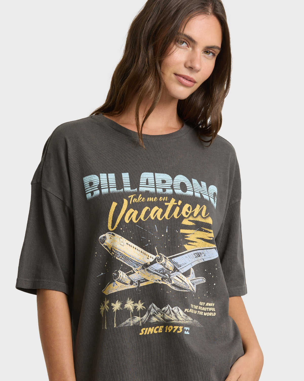 
Beautiful Places Short Sleeve Cotton T-Shirt - Off Black