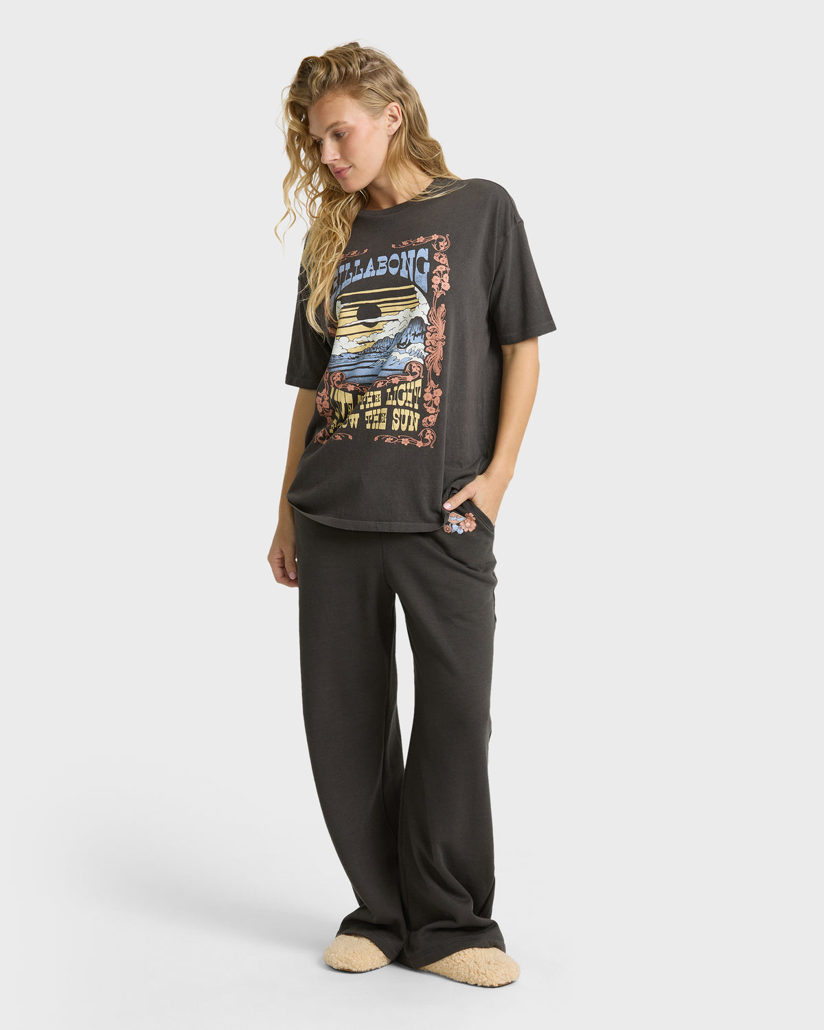 
Walk With Us Short Sleeve Jersey T-Shirt - Off Black