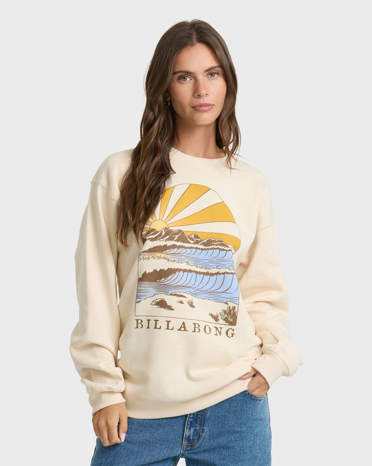 
Travel West Crewneck Sweatshirt - Dove