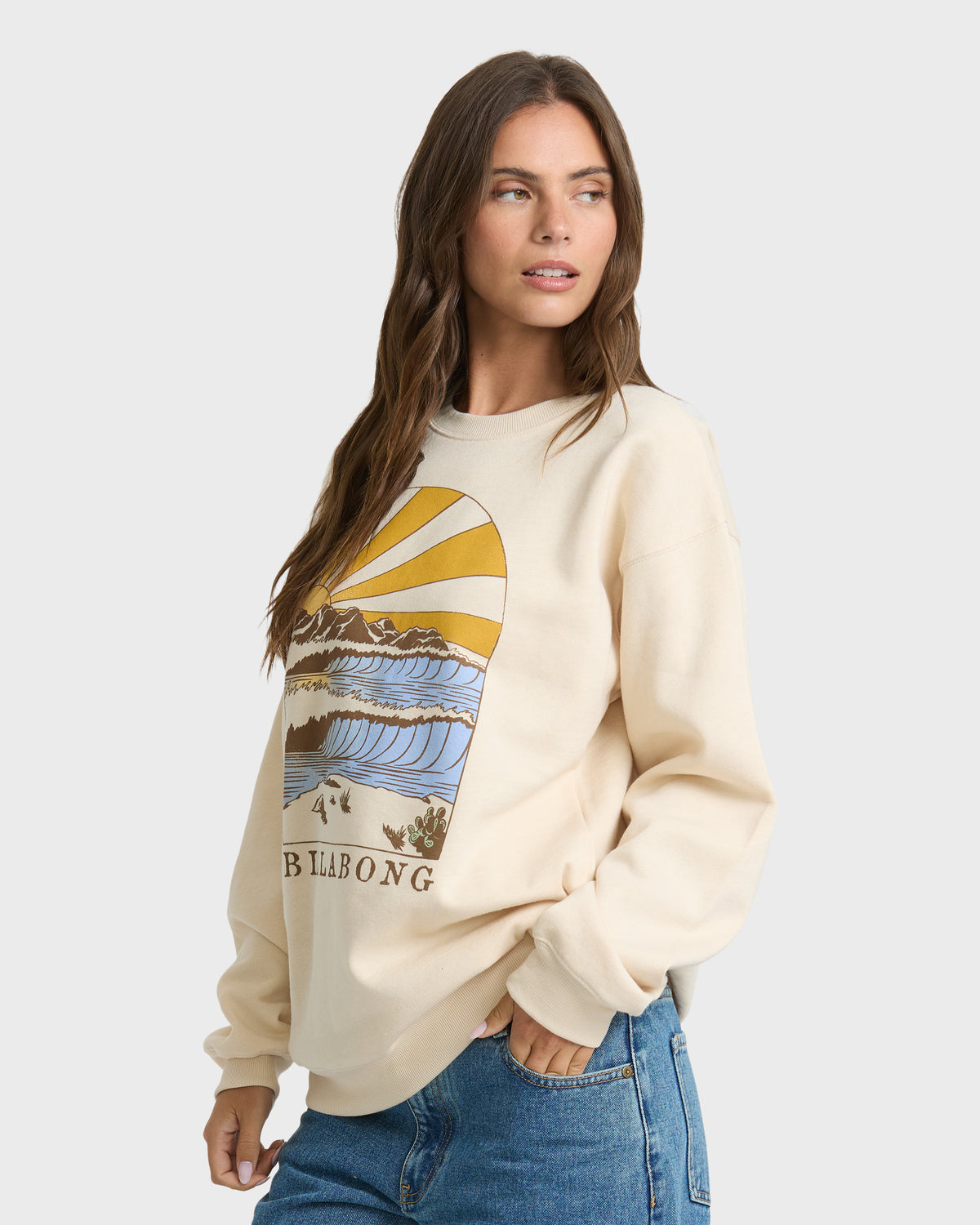 
Travel West Crewneck Sweatshirt - Dove