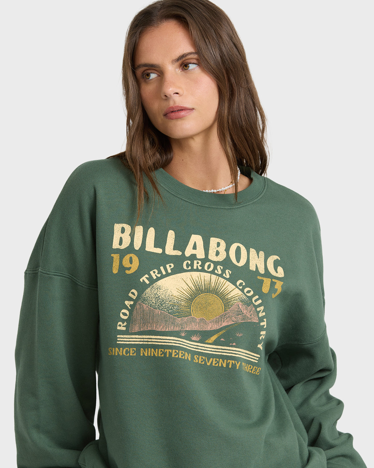 
Warm Memories Crewneck Sweatshirt - Rain Forest
