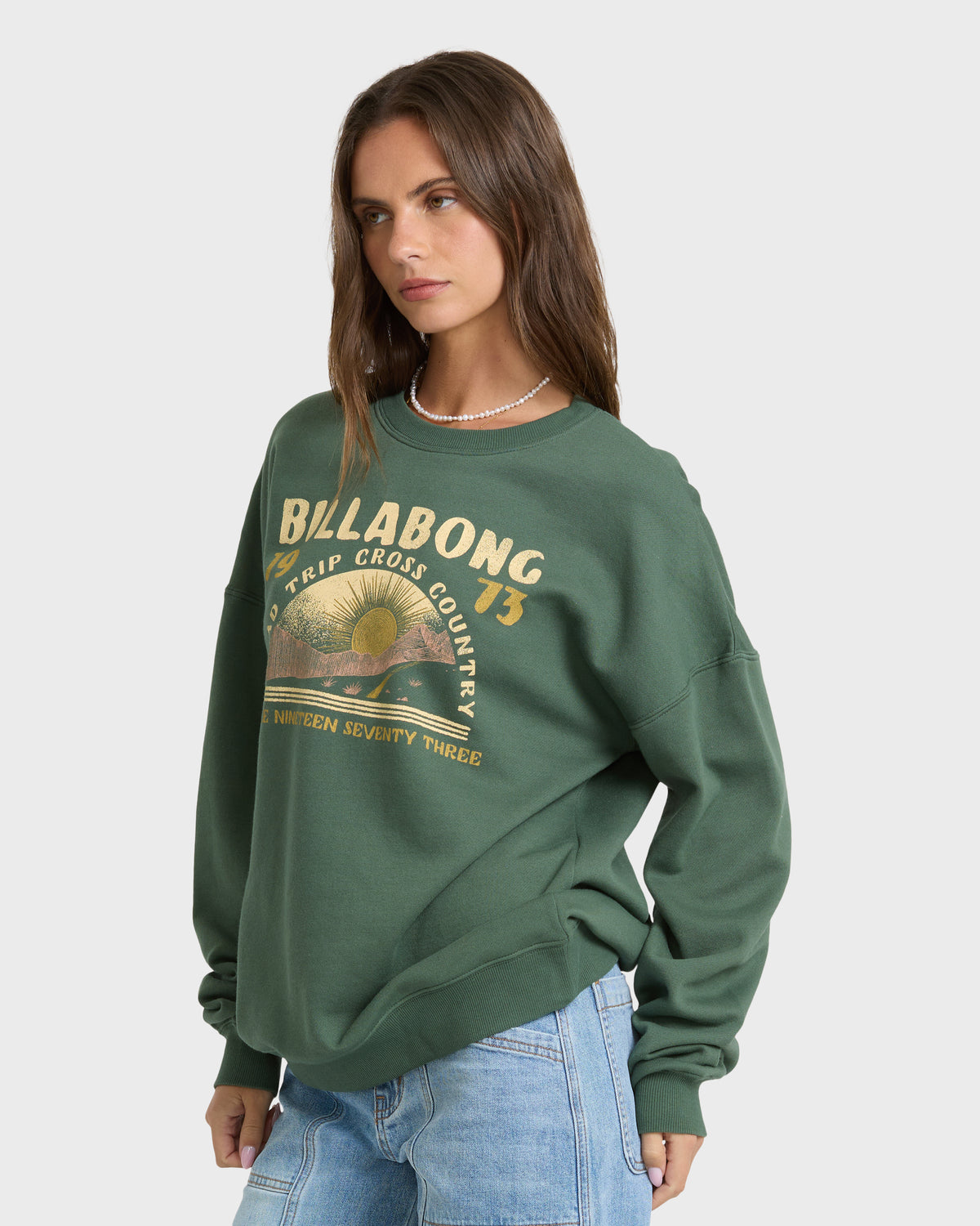 
Warm Memories Crewneck Sweatshirt - Rain Forest