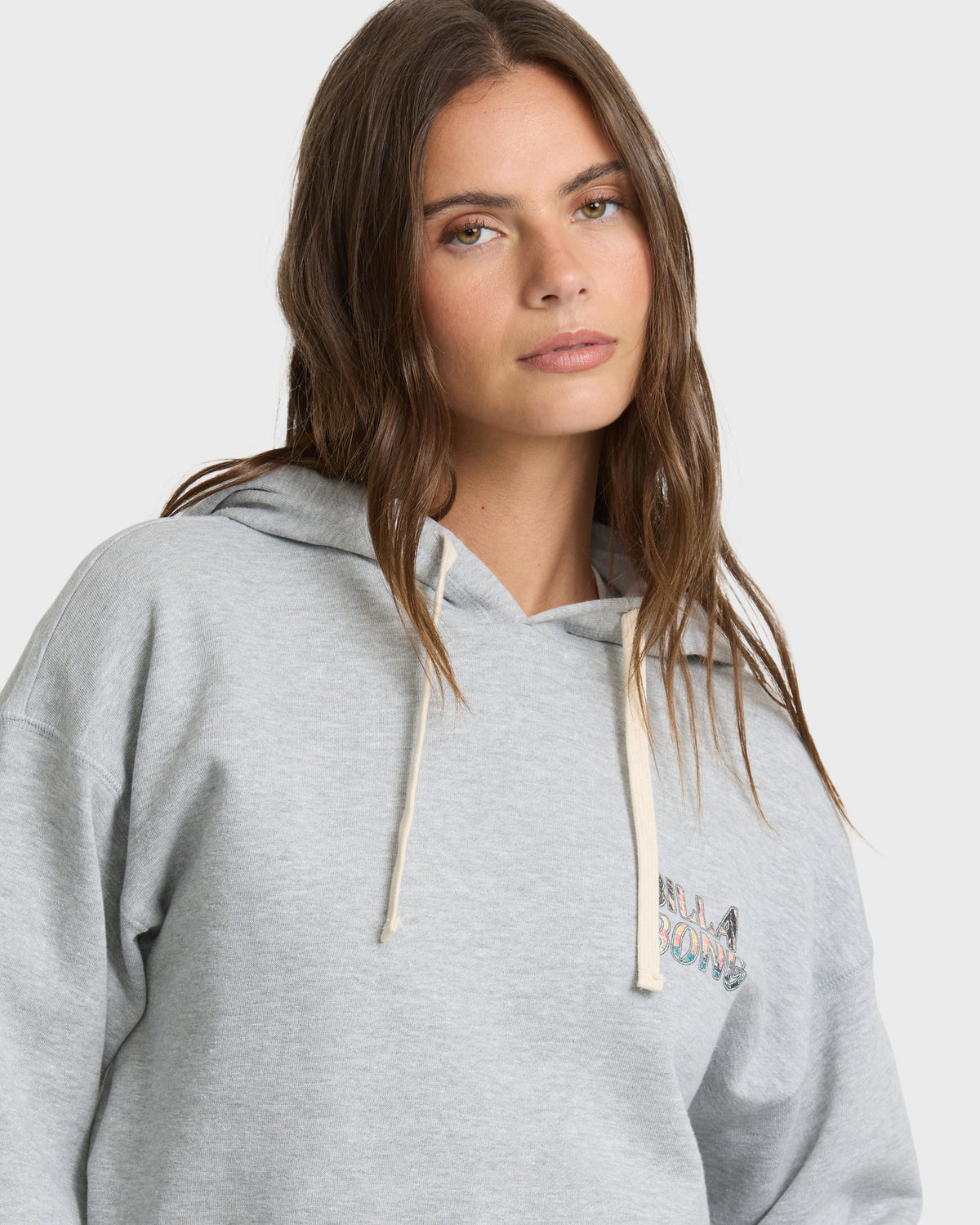 
Retro Vibes Pullover Hoodie - Heather Gray