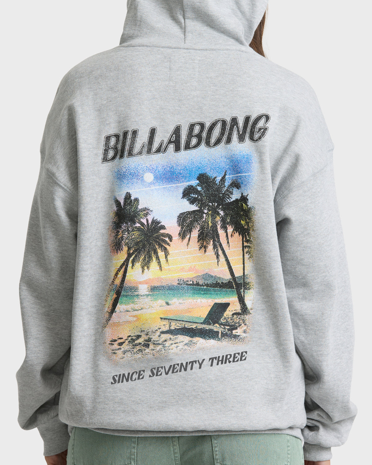 
Retro Vibes Pullover Hoodie - Heather Gray