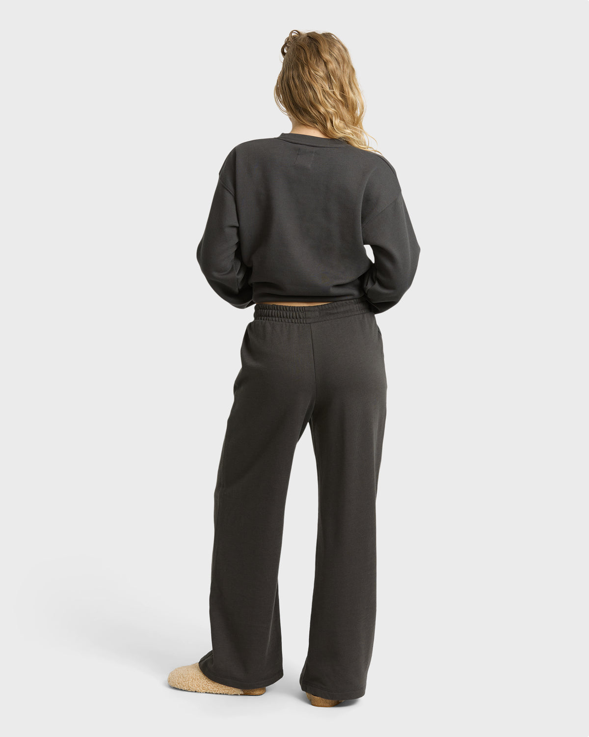 
What A View Fleece Sweatpants - Off Black