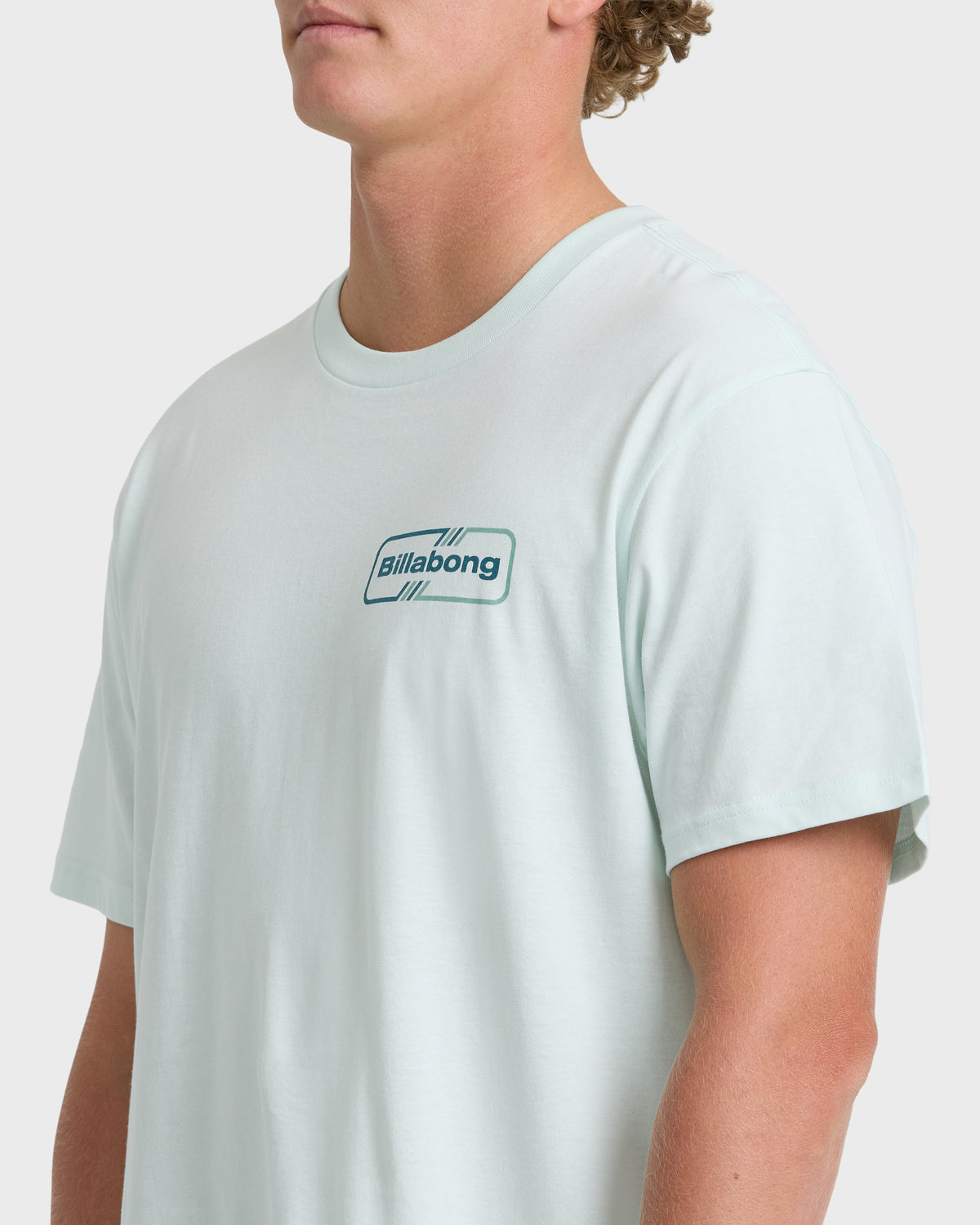 
Slant Premium Short Sleeve Knit T-Shirt - Sea Glass