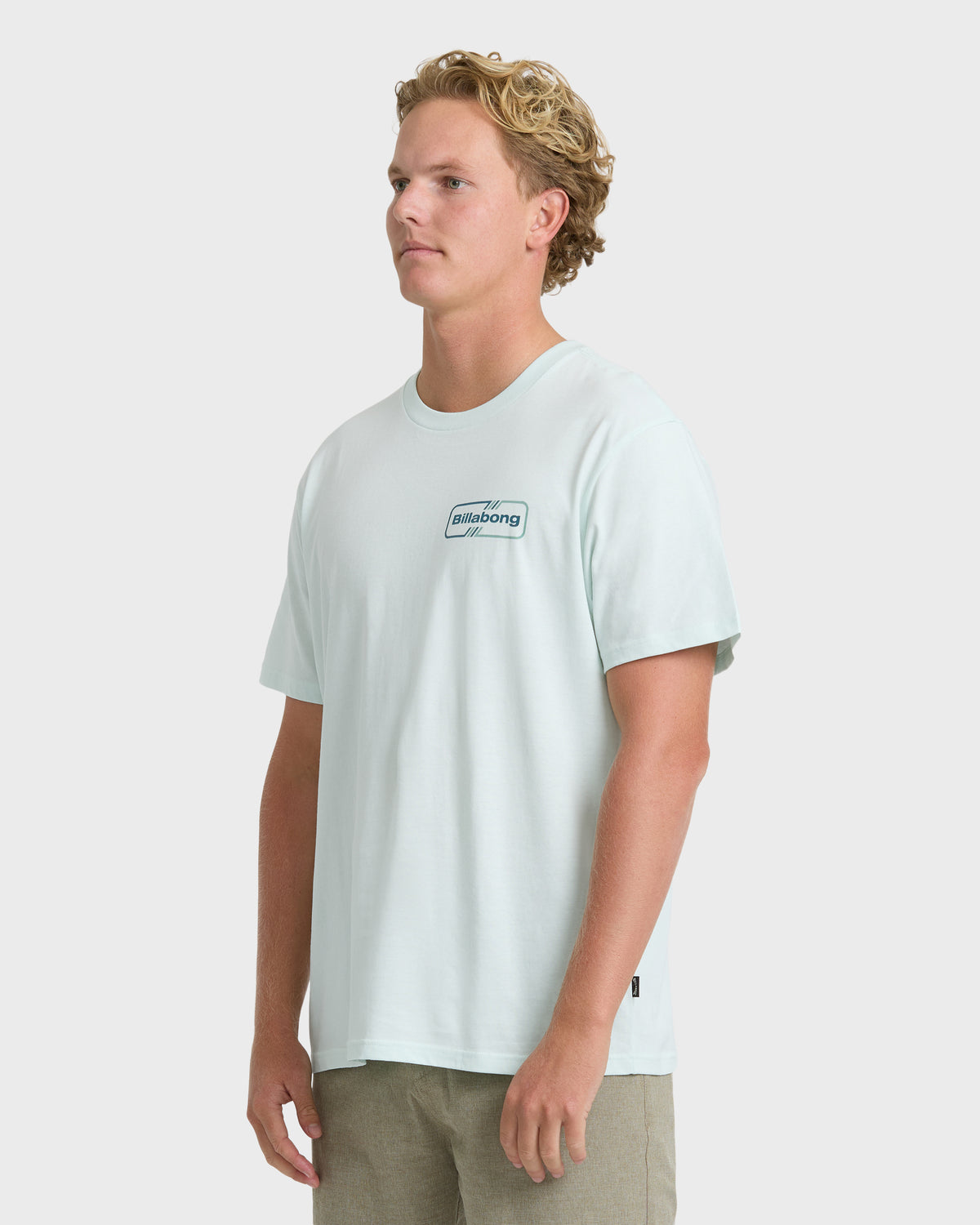 
Slant Premium Short Sleeve Knit T-Shirt - Sea Glass