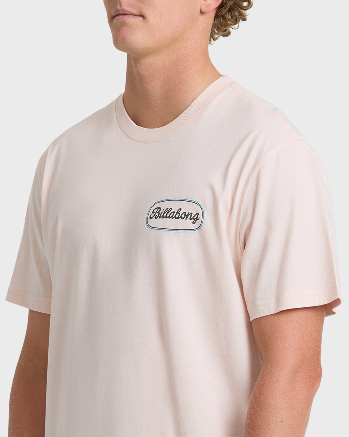 
Walled Premium Short Sleeve Knit T-Shirt - Light Pink