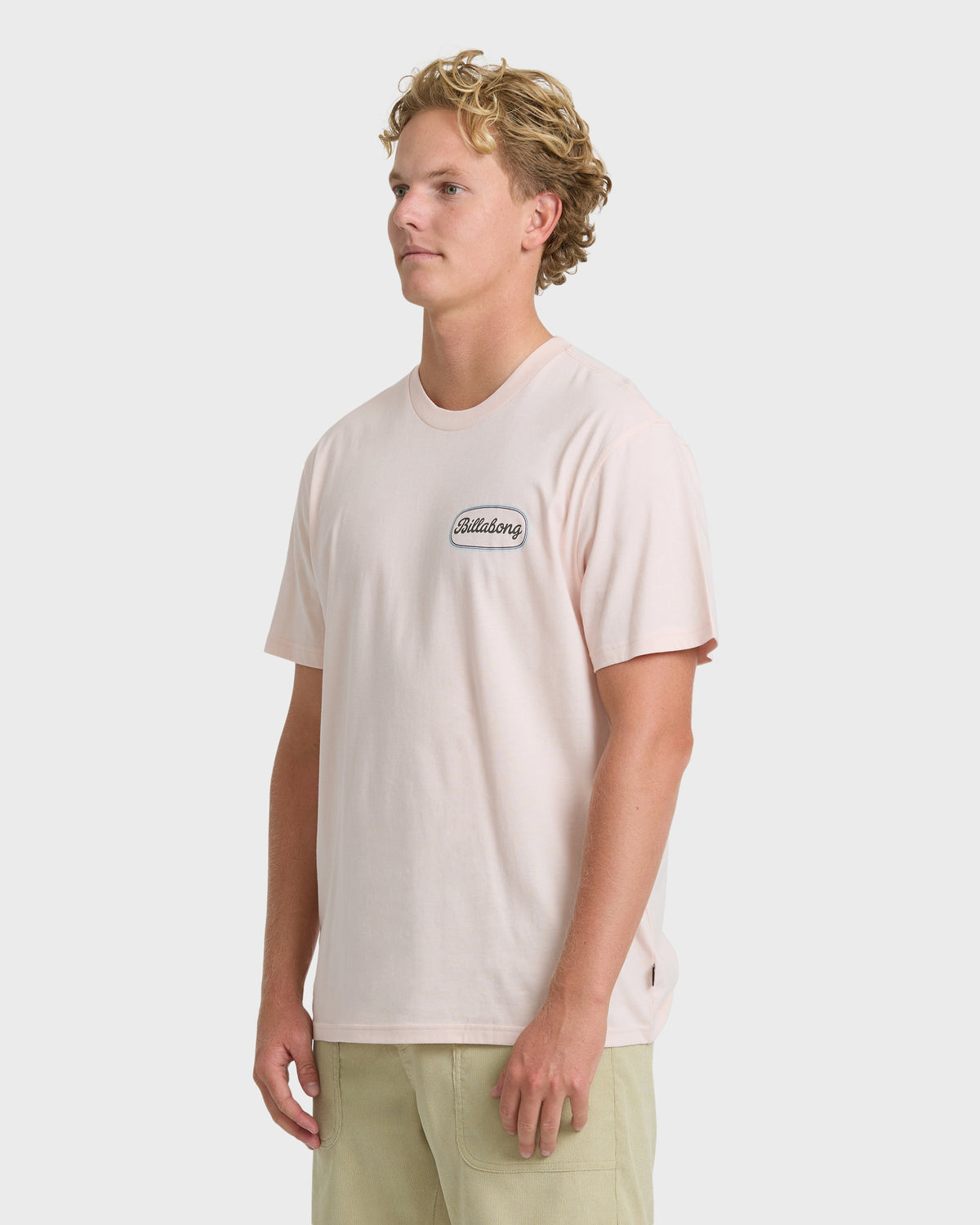 
Walled Premium Short Sleeve Knit T-Shirt - Light Pink