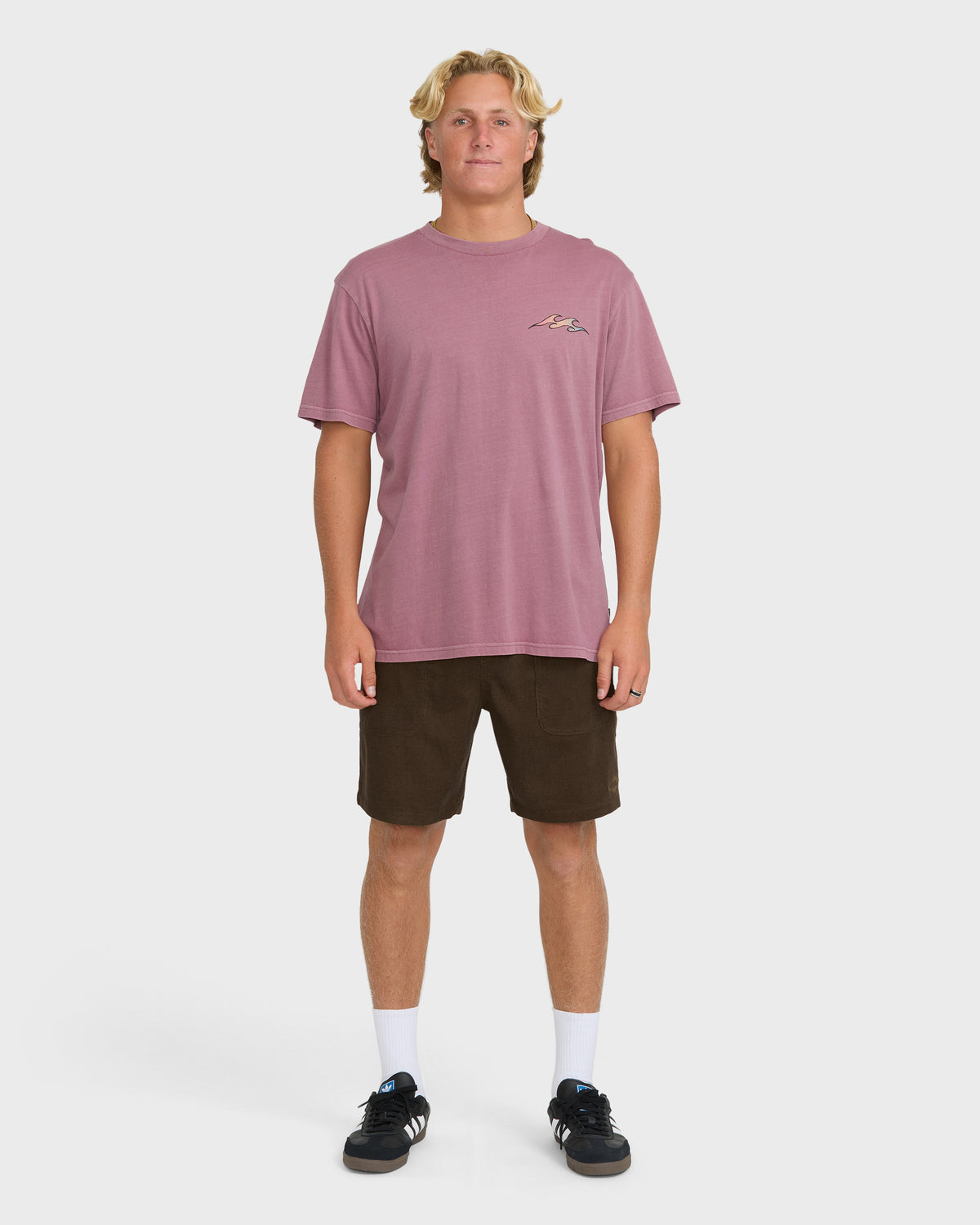
Flare Premium Short Sleeve Cotton Graphic T-Shirt - Red Dahlia