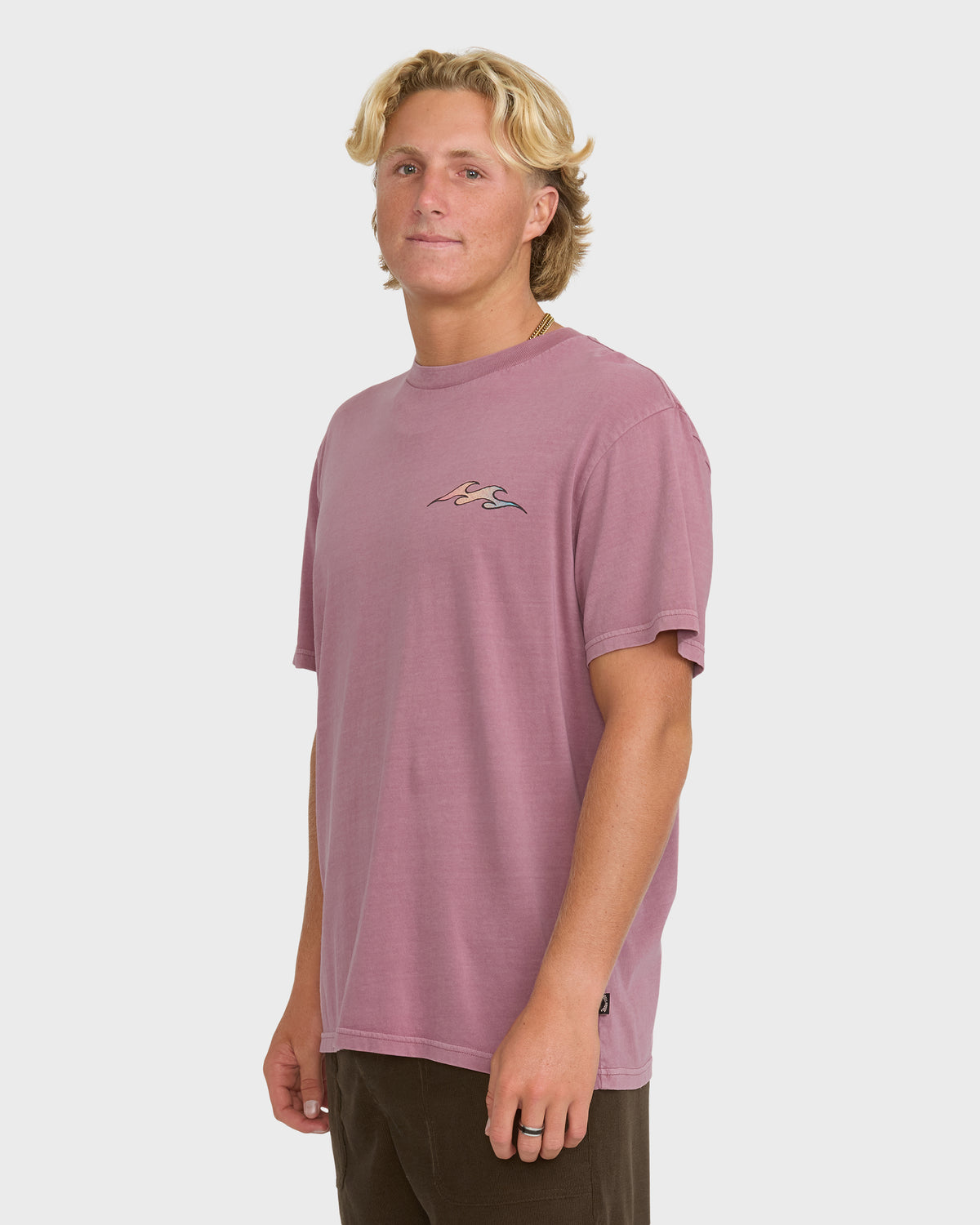 
Flare Premium Short Sleeve Cotton Graphic T-Shirt - Red Dahlia
