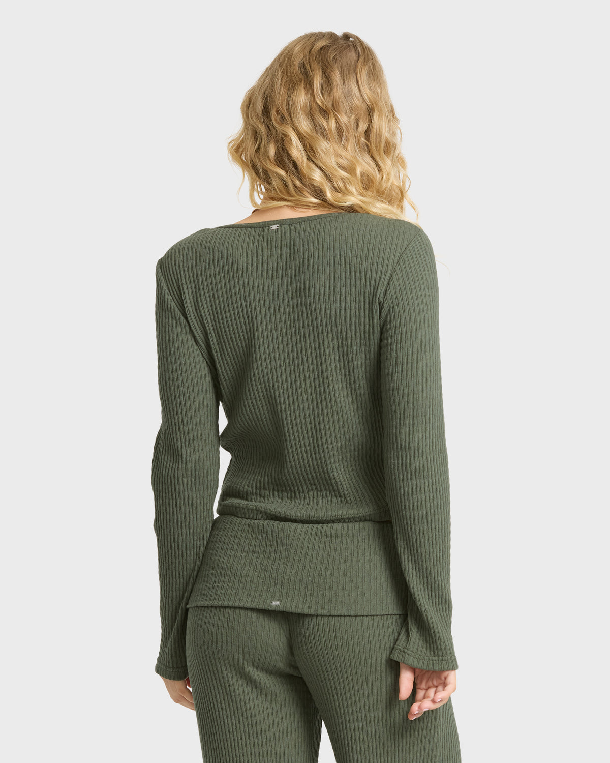 
Sweet Coast Long Sleeve Knit Top - Canteen