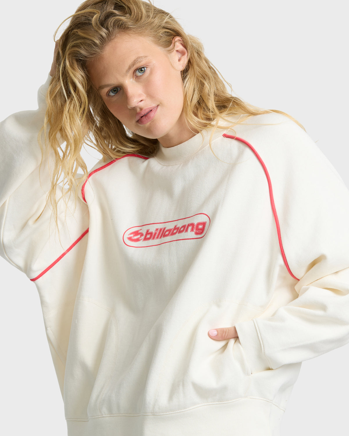 
Gold Coast Palm Crewneck Sweatshirt - Salt Crystal