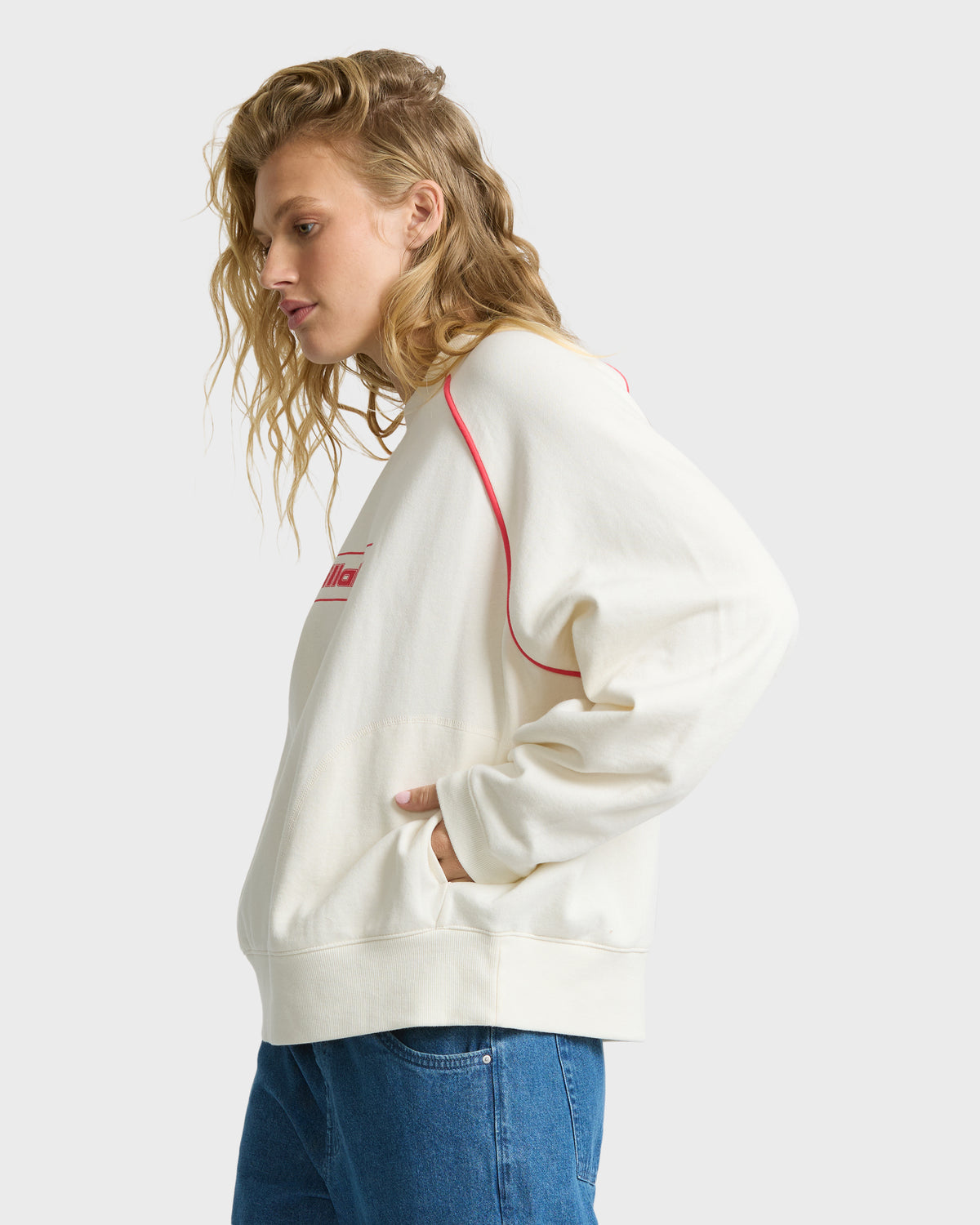 
Gold Coast Palm Crewneck Sweatshirt - Salt Crystal