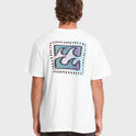 Crayon Wave Premium Short Sleeve Knit T-Shirt - Off White