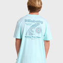Single Fin Premium Short Sleeve Knit T-Shirt - Coastal Blue