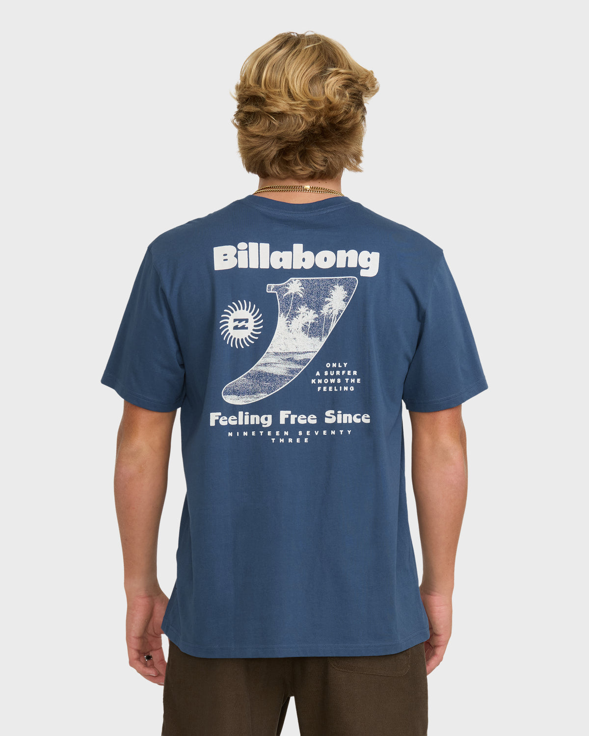 
Single Fin Premium Short Sleeve Knit T-Shirt - Dark Denim