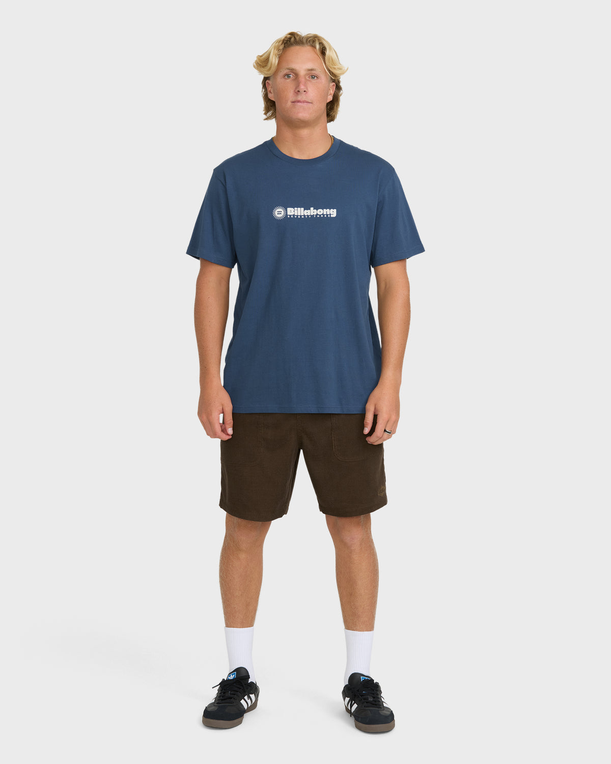
Single Fin Premium Short Sleeve Knit T-Shirt - Dark Denim