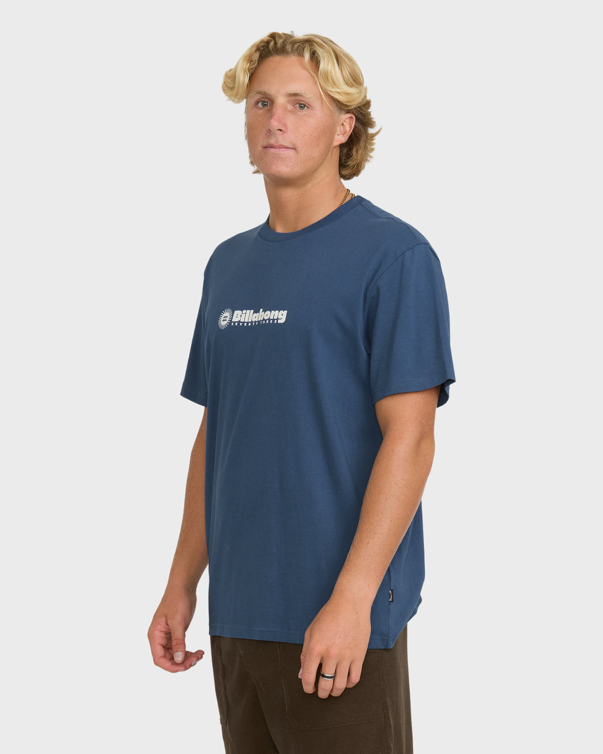 
Single Fin Premium Short Sleeve Knit T-Shirt - Dark Denim