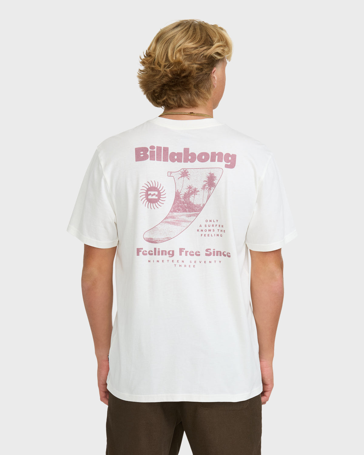 
Single Fin Premium Short Sleeve Knit T-Shirt - Off White