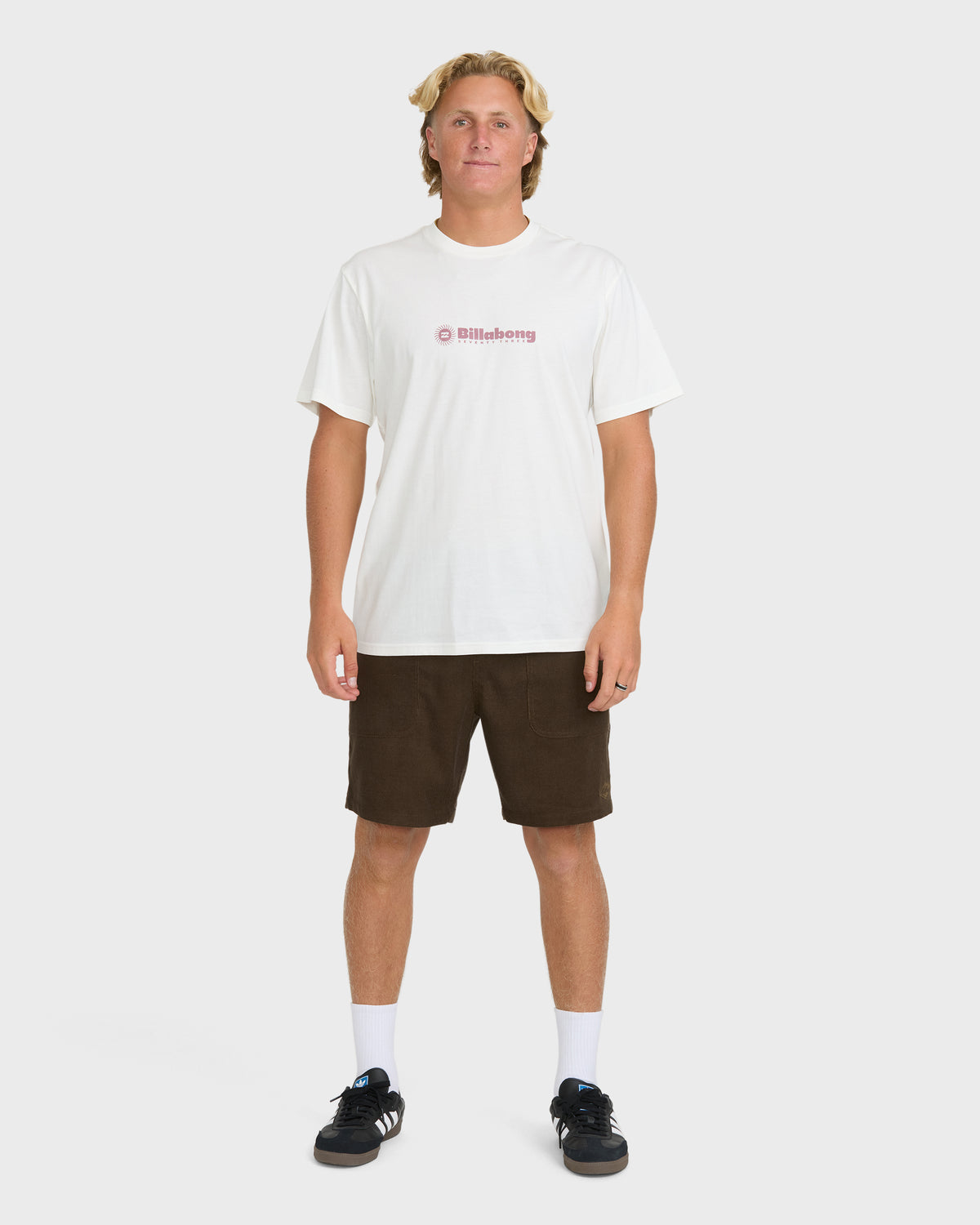 
Single Fin Premium Short Sleeve Knit T-Shirt - Off White