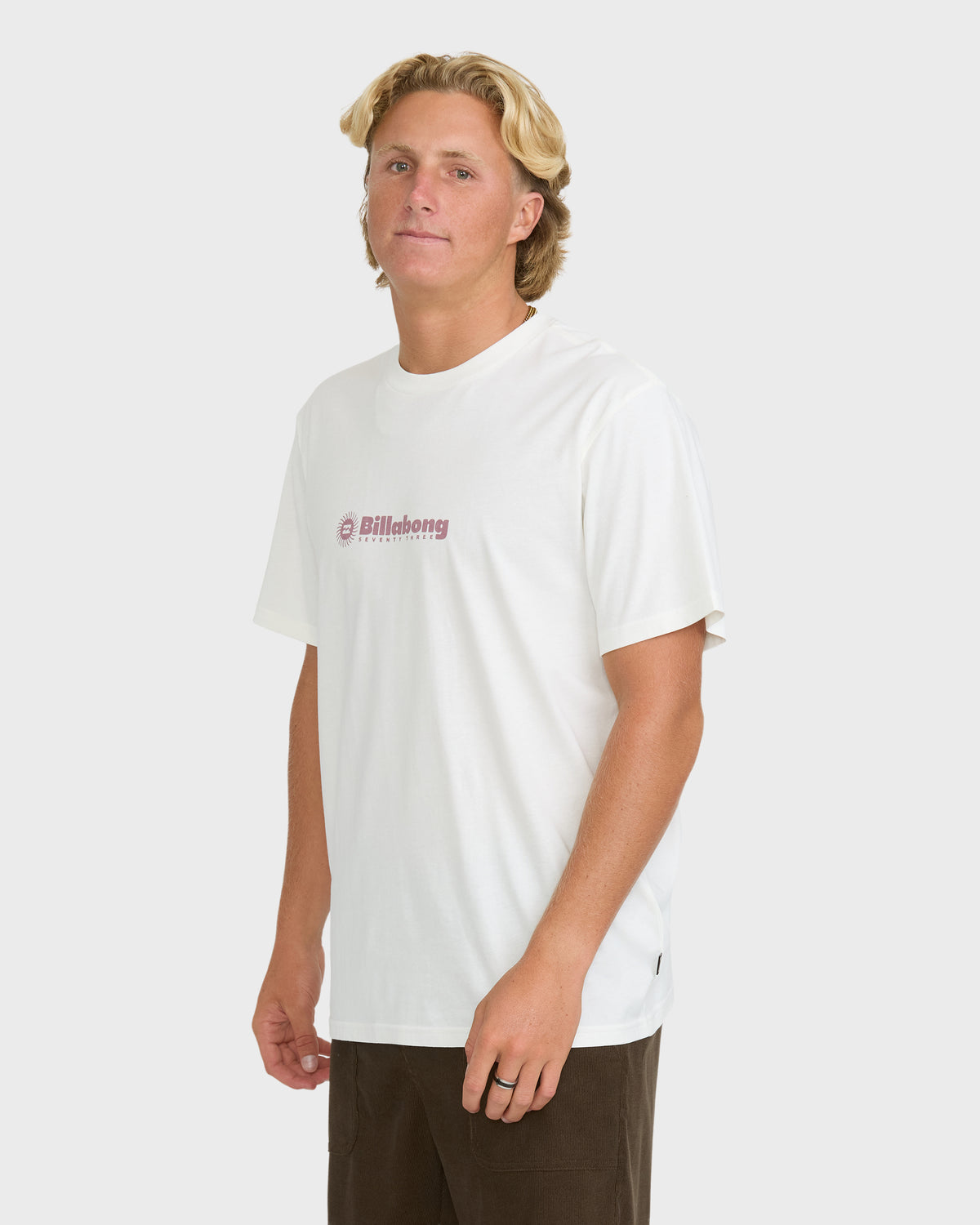 
Single Fin Premium Short Sleeve Knit T-Shirt - Off White