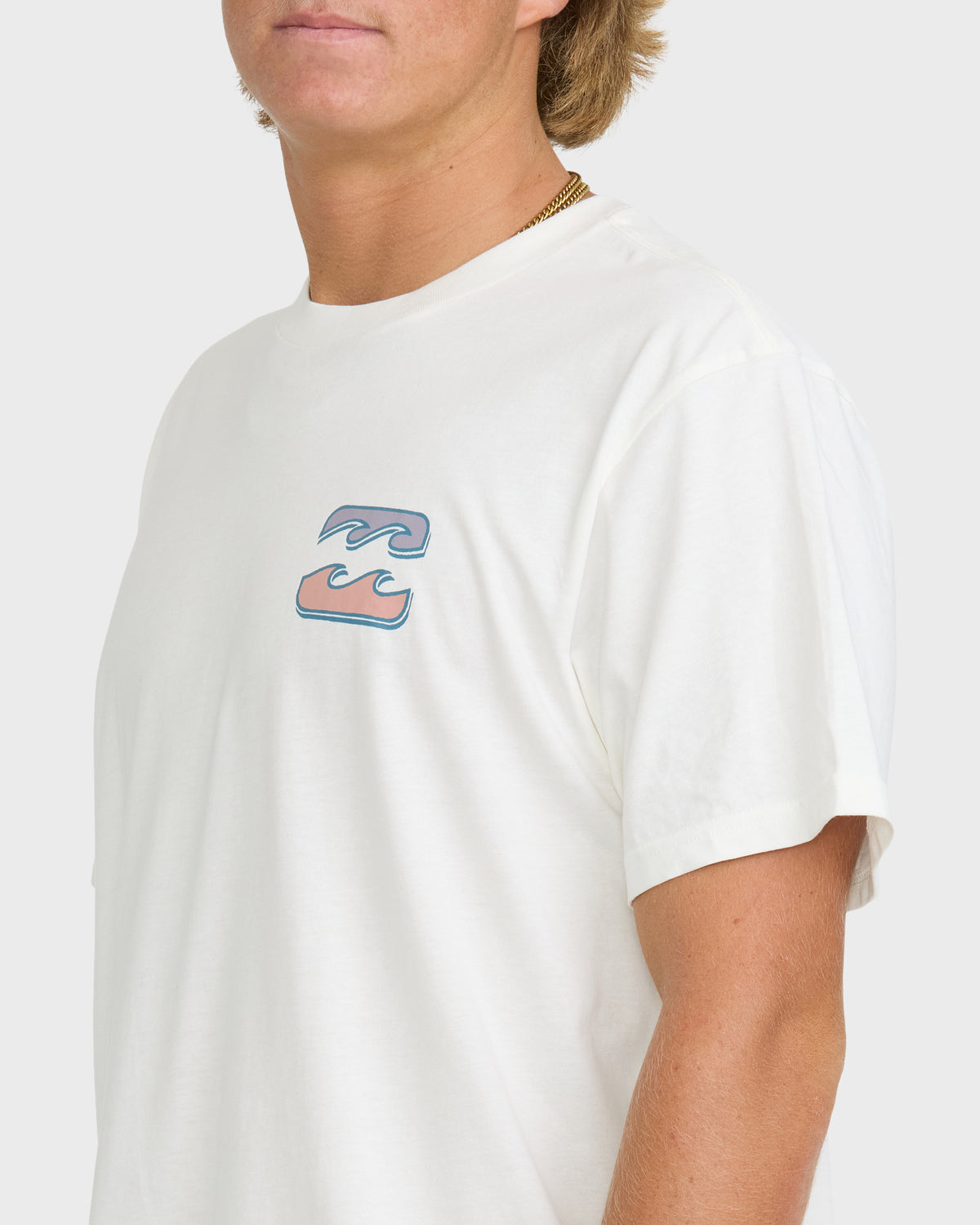 
Heritage Arch Premium Short Sleeve Knit Graphic T-Shirt - Off White