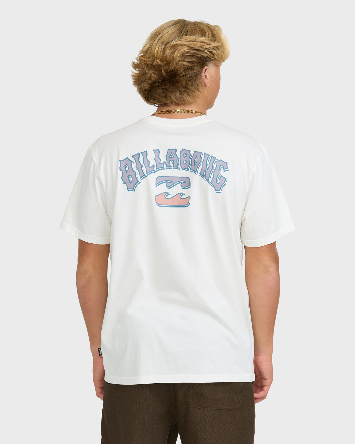 
Heritage Arch Premium Short Sleeve Knit Graphic T-Shirt - Off White