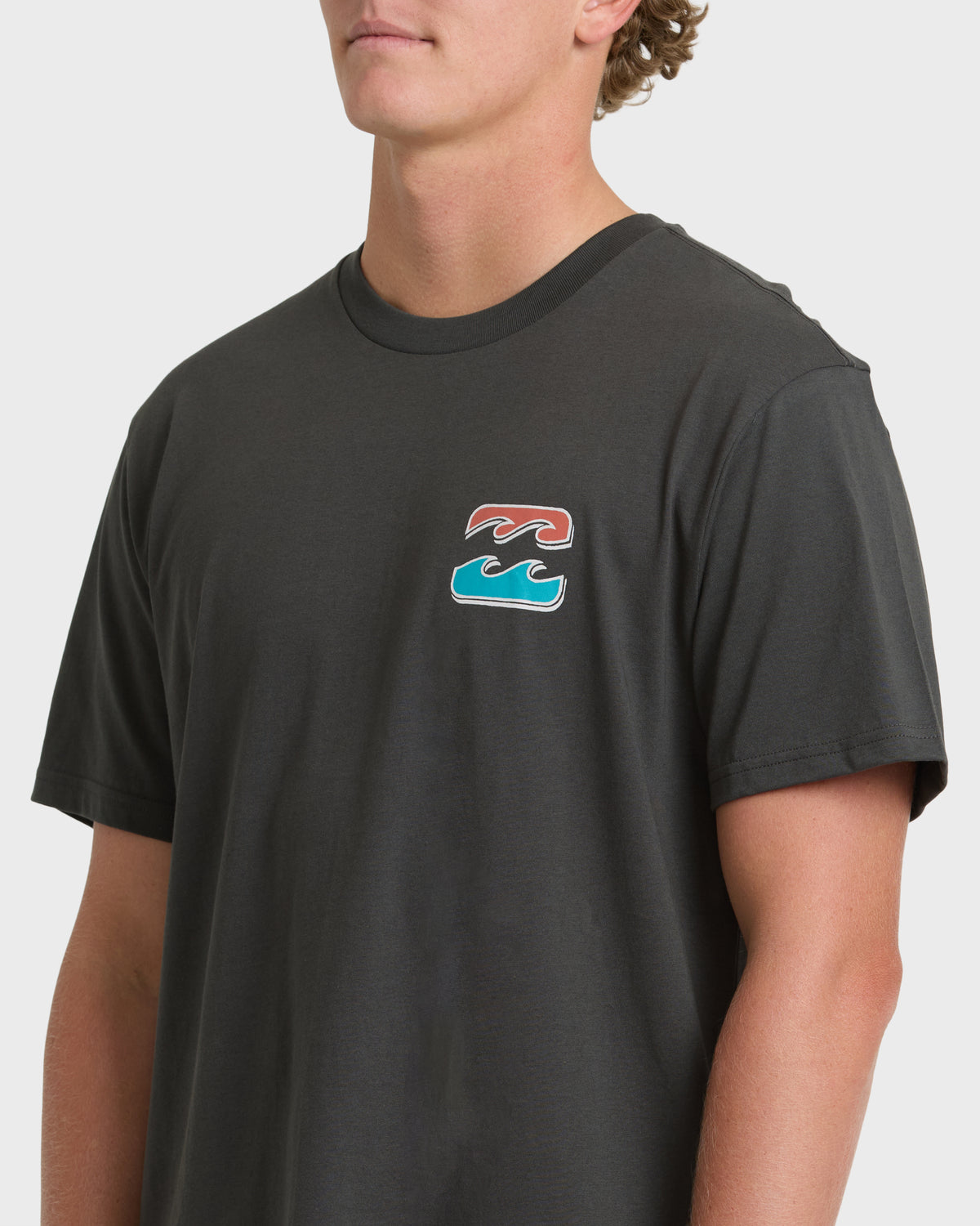 
Heritage Arch Premium Short Sleeve Knit Graphic T-Shirt - Raven