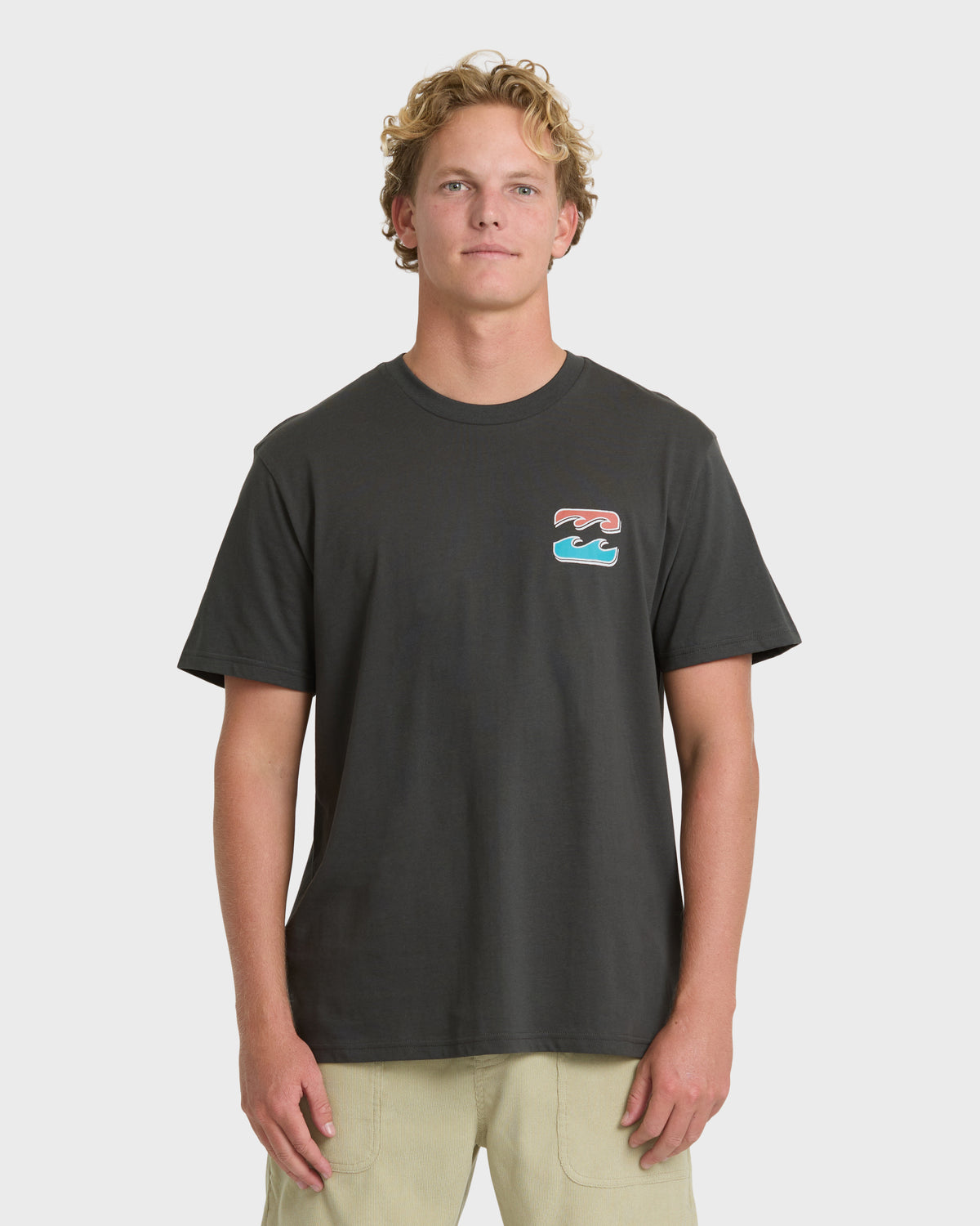 
Heritage Arch Premium Short Sleeve Knit Graphic T-Shirt - Raven