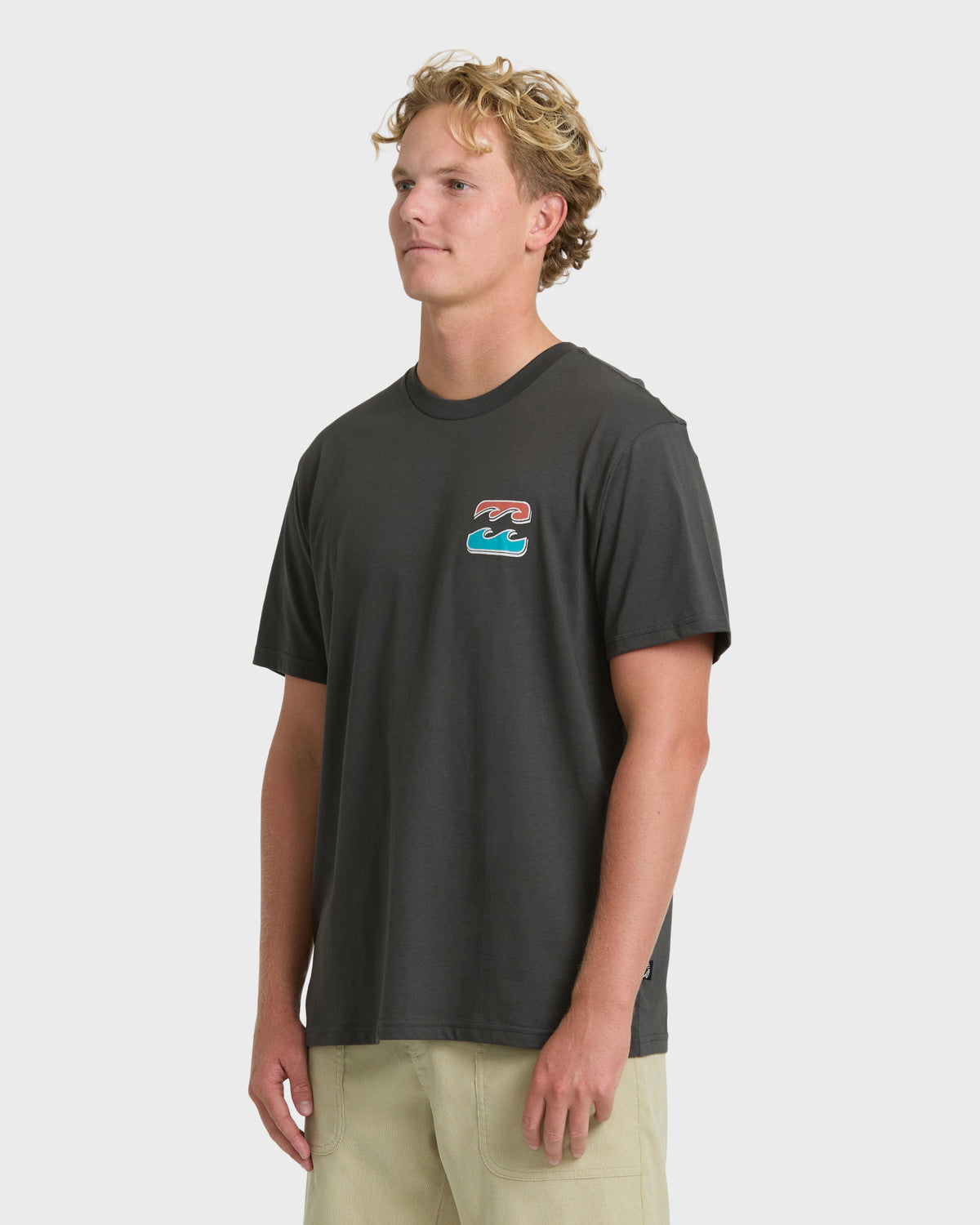 
Heritage Arch Premium Short Sleeve Knit Graphic T-Shirt - Raven