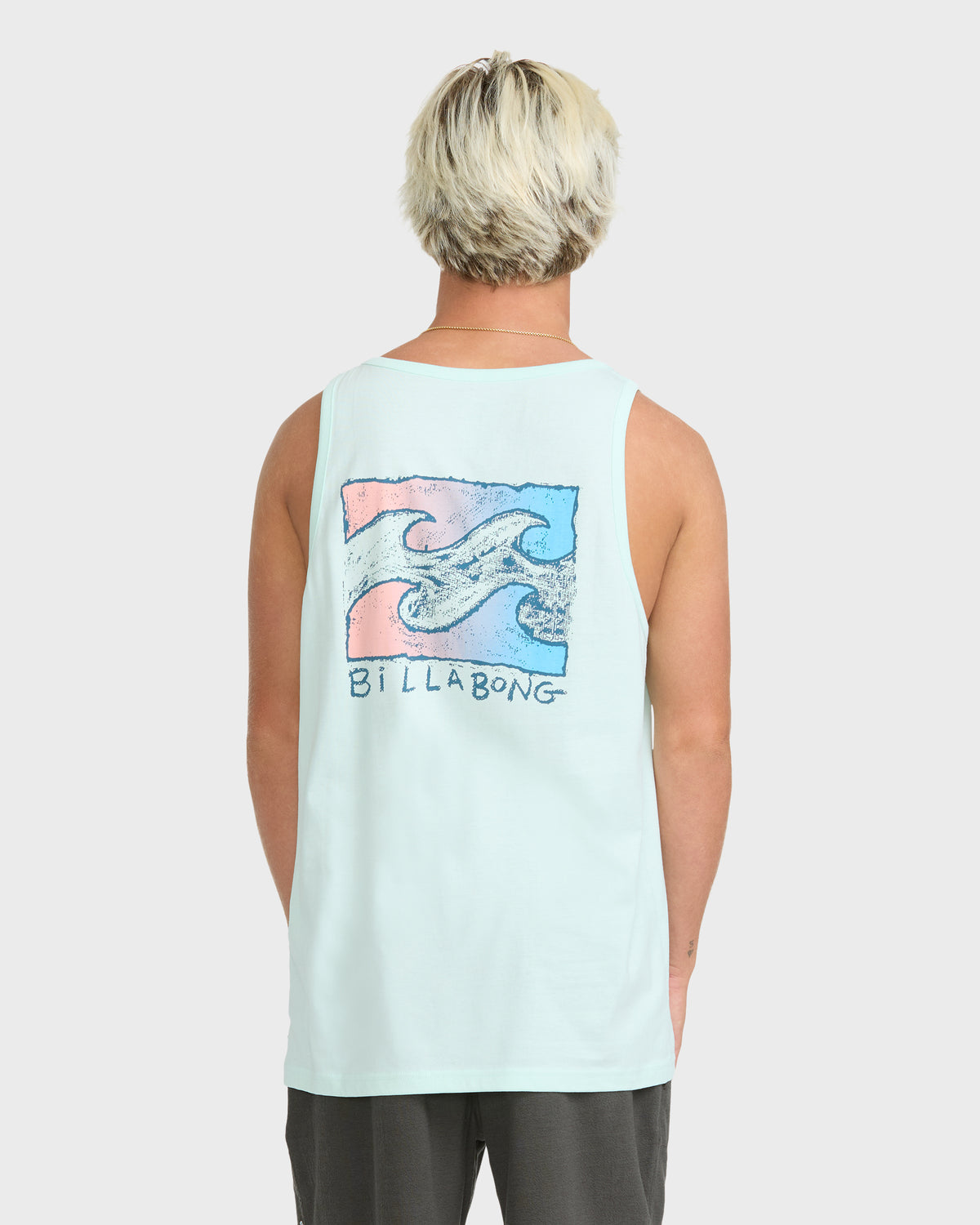 
Crayon Wave Premium Tank Top - Sea Glass