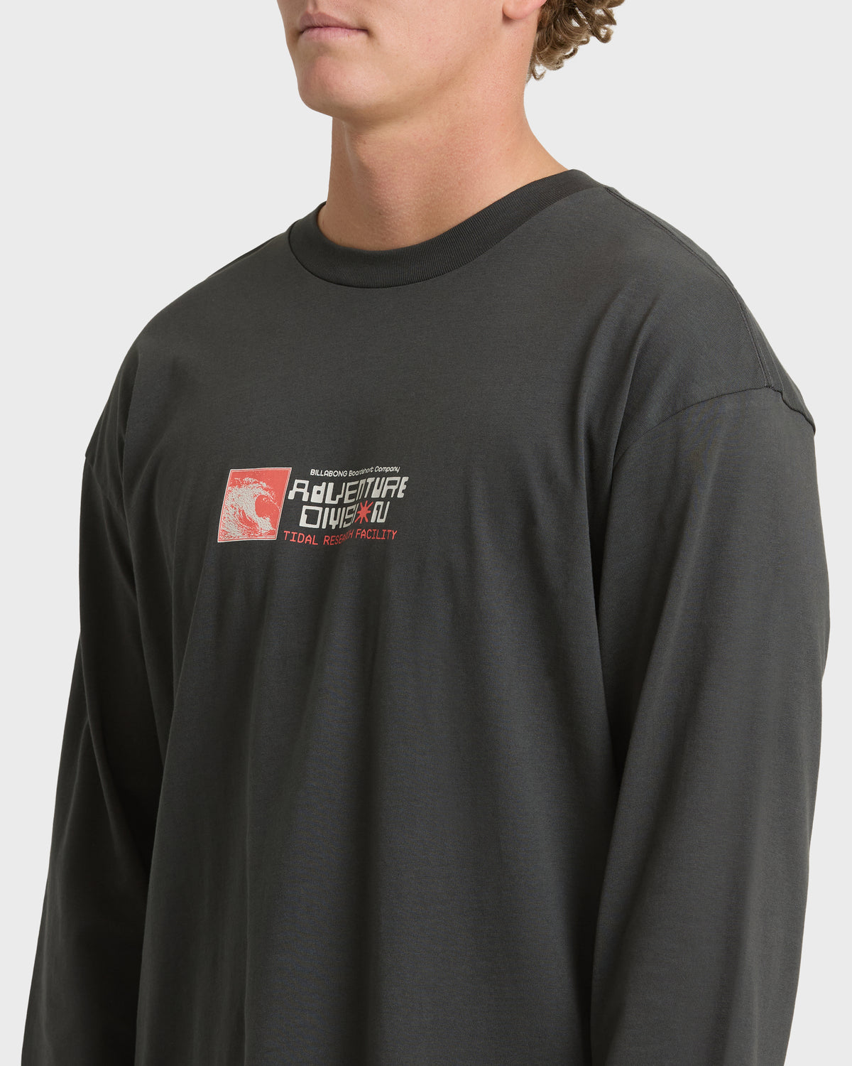 
Tidal Research Adventure Division Long Sleeve Cotton T-Shirt - Raven