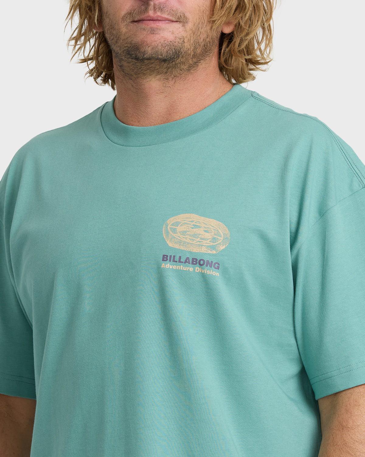 
Chisel Adventure Division Premium Short Sleeve Knit Graphic T-Shirt - Teal Blue
