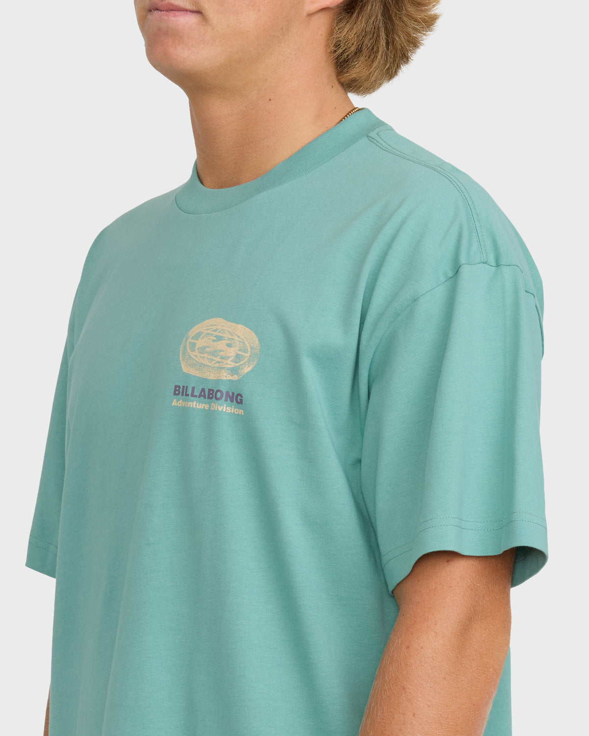 
Chisel Adventure Division Premium Short Sleeve Knit Graphic T-Shirt - Teal Blue