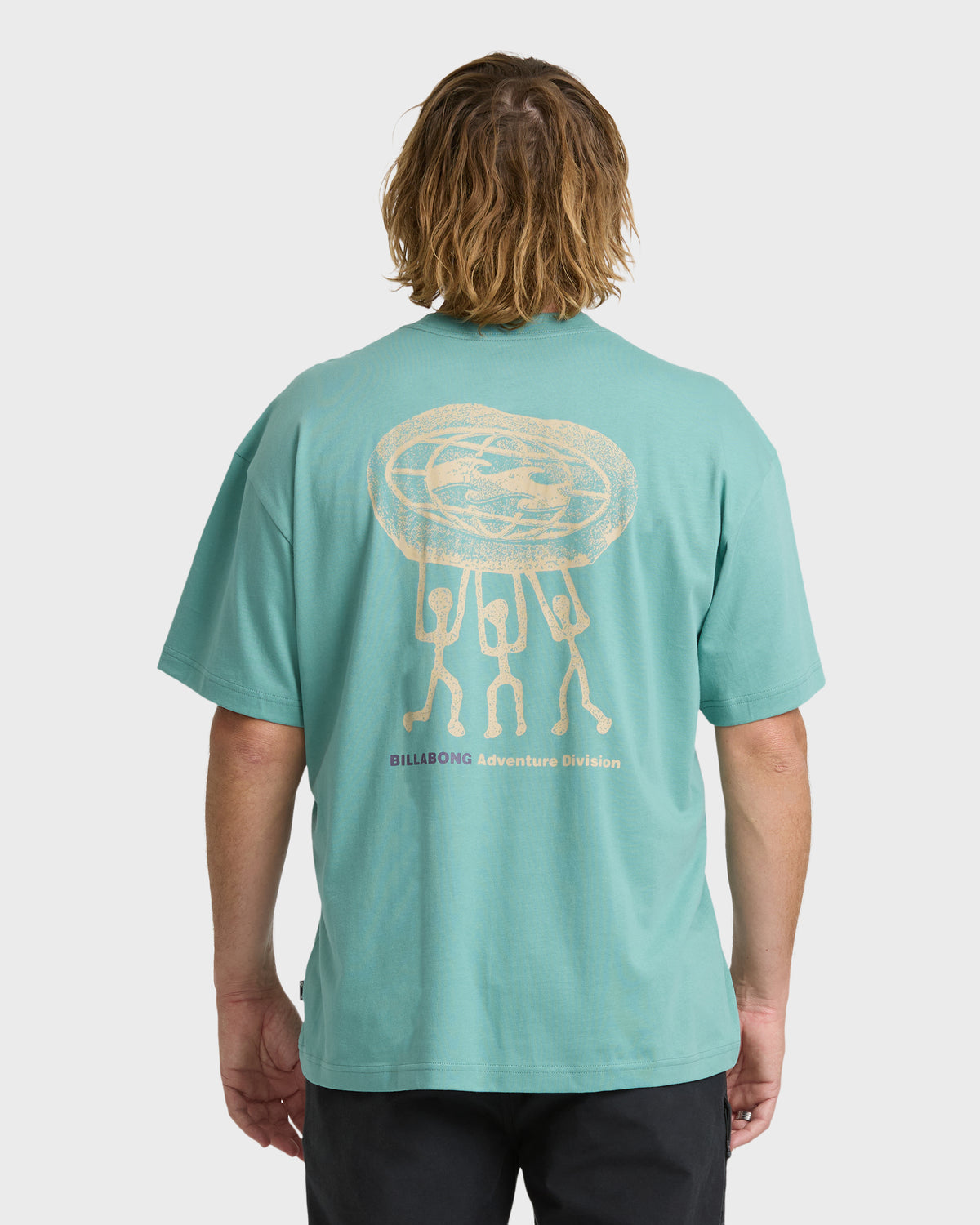 
Chisel Adventure Division Premium Short Sleeve Knit Graphic T-Shirt - Teal Blue