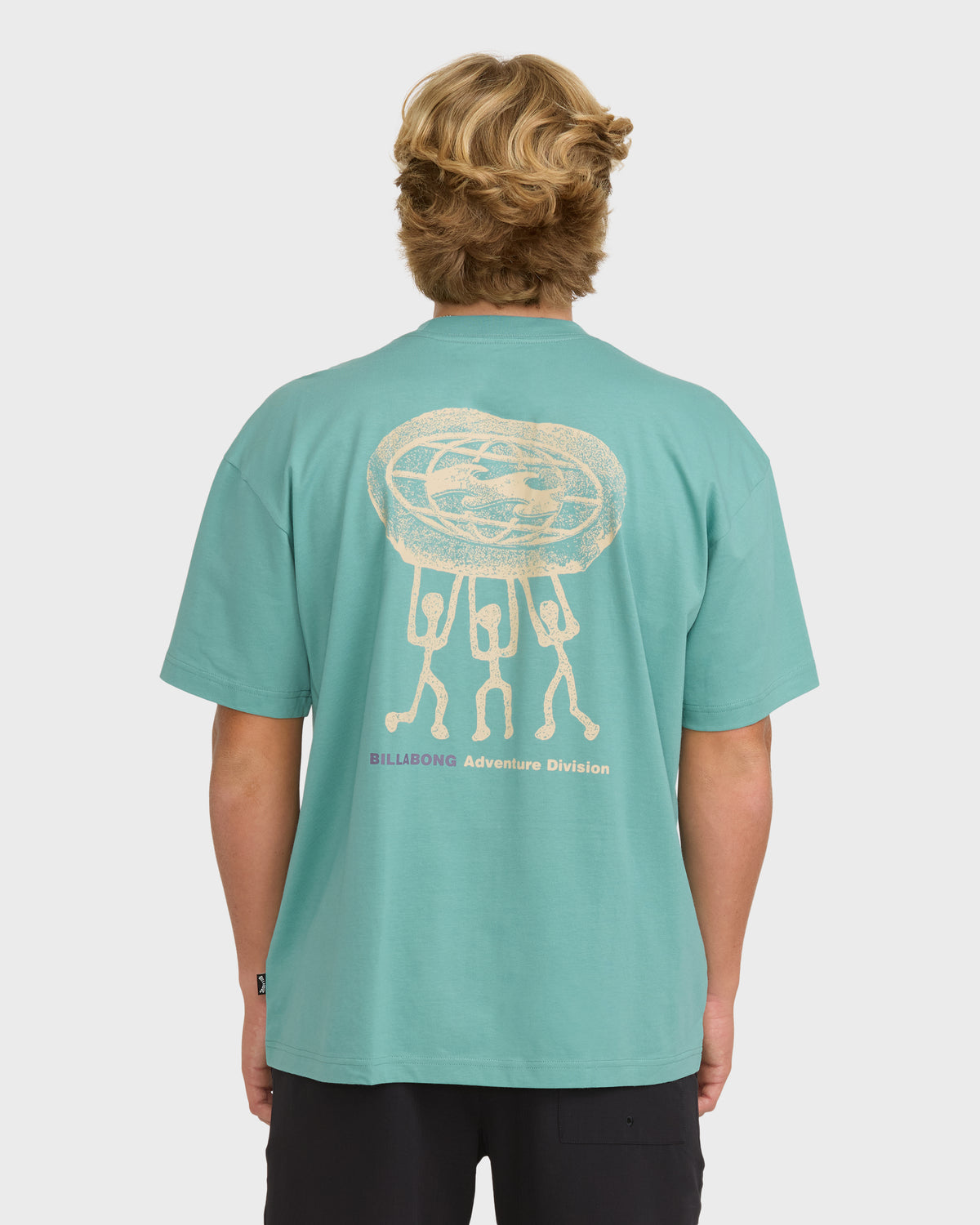 
Chisel Adventure Division Premium Short Sleeve Knit Graphic T-Shirt - Teal Blue