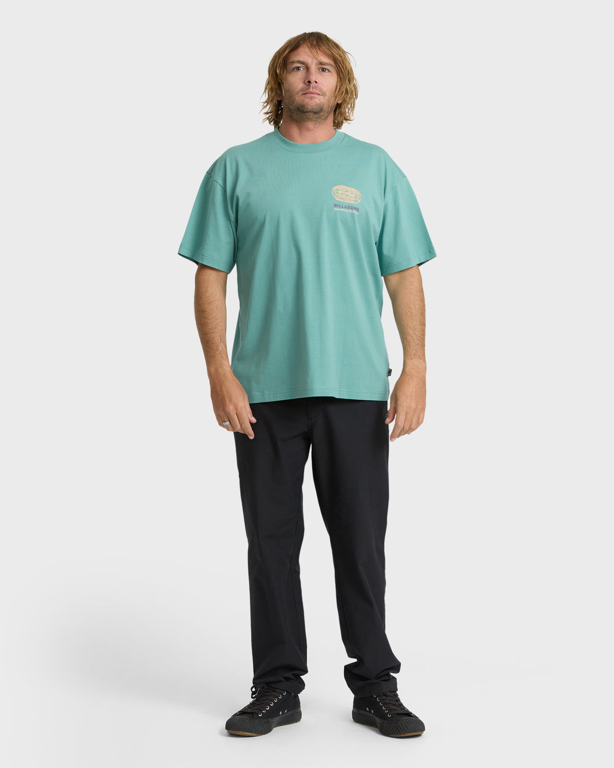 
Chisel Adventure Division Premium Short Sleeve Knit Graphic T-Shirt - Teal Blue