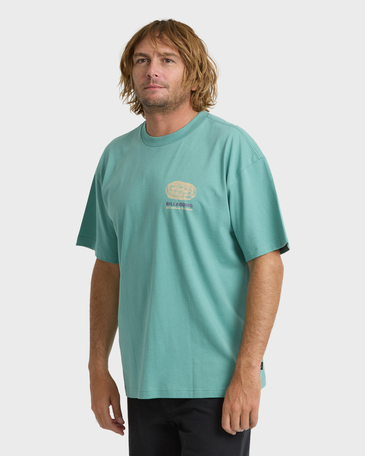 
Chisel Adventure Division Premium Short Sleeve Knit Graphic T-Shirt - Teal Blue