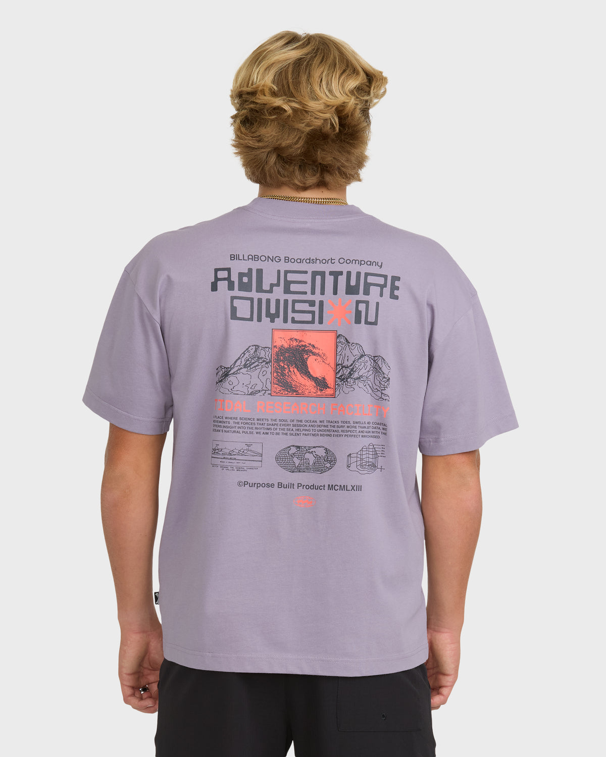 
Tidal Research Adventure Division Premium Short Sleeve Knit T-Shirt - Purple Ash