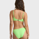 Simply Sweet Eyelet Bondi Medium Bikini Bottoms - Green Glow