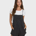 Wild Pursuit Overall Romper - Off Black