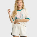 Spring Break Fleece Shorts - Salt Crystal