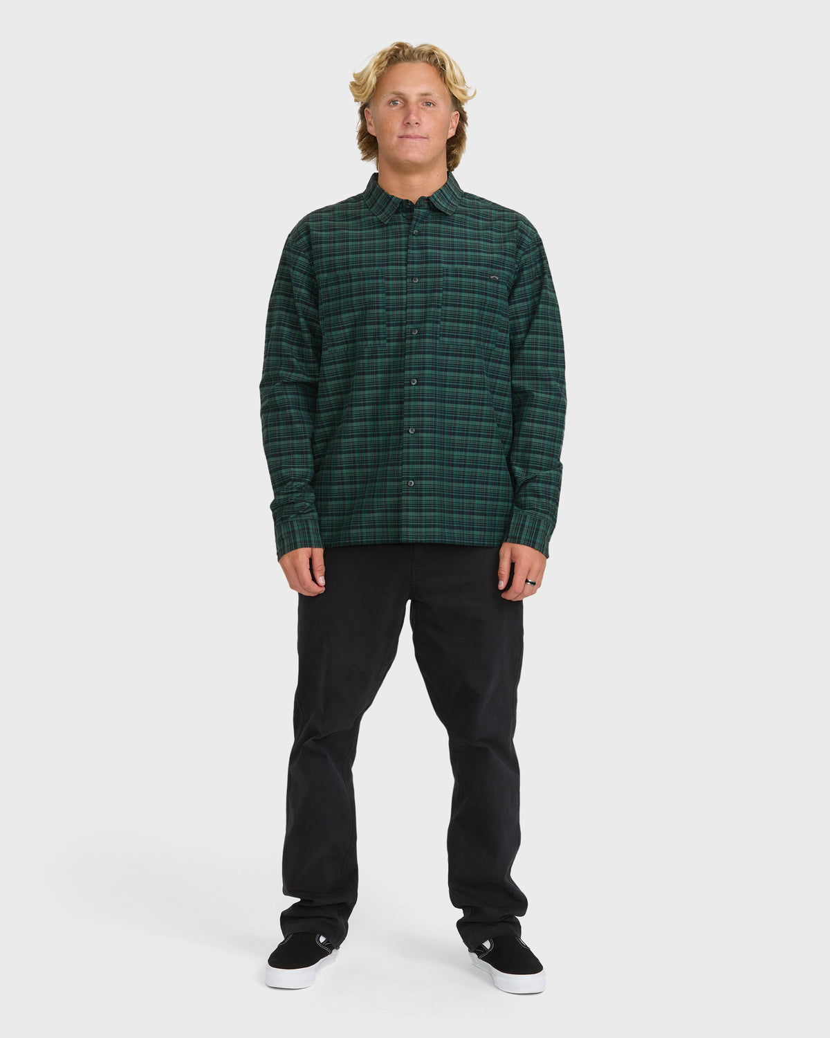 
Vista Long Sleeve Woven Shirt - Field Green