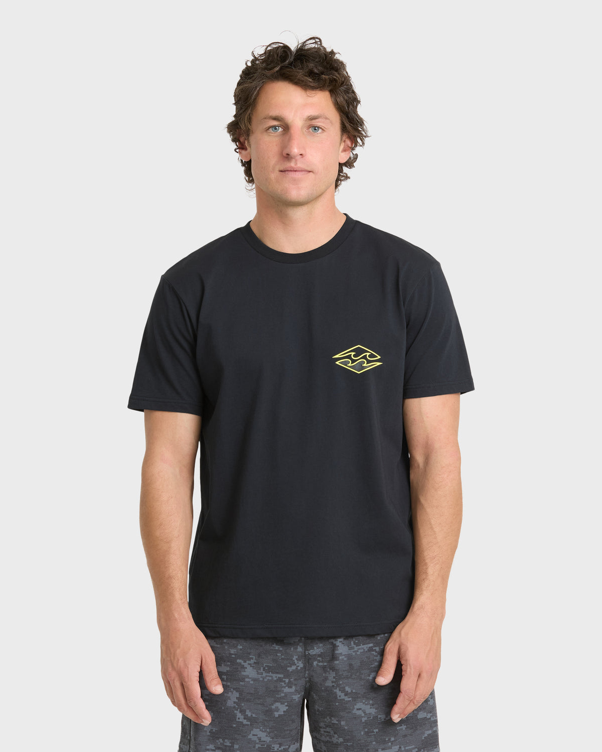 
Blueprint Flip Short Sleeve Knit T-Shirt - Black